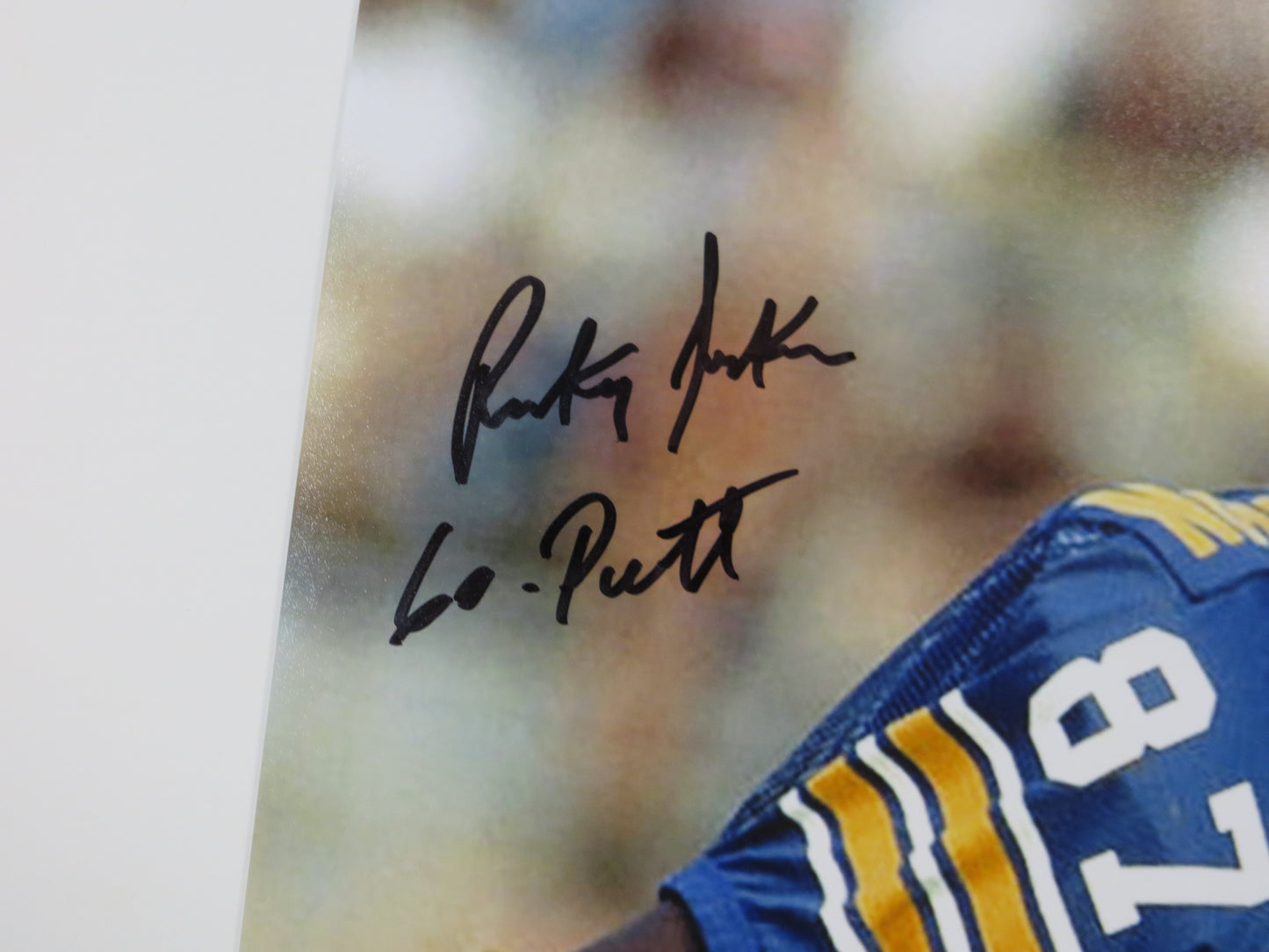 RICKEY JACKSON PITT PANTHERS SIGNED 8x10 PHOTO New Orleans Saints w/Go Pitt BAS