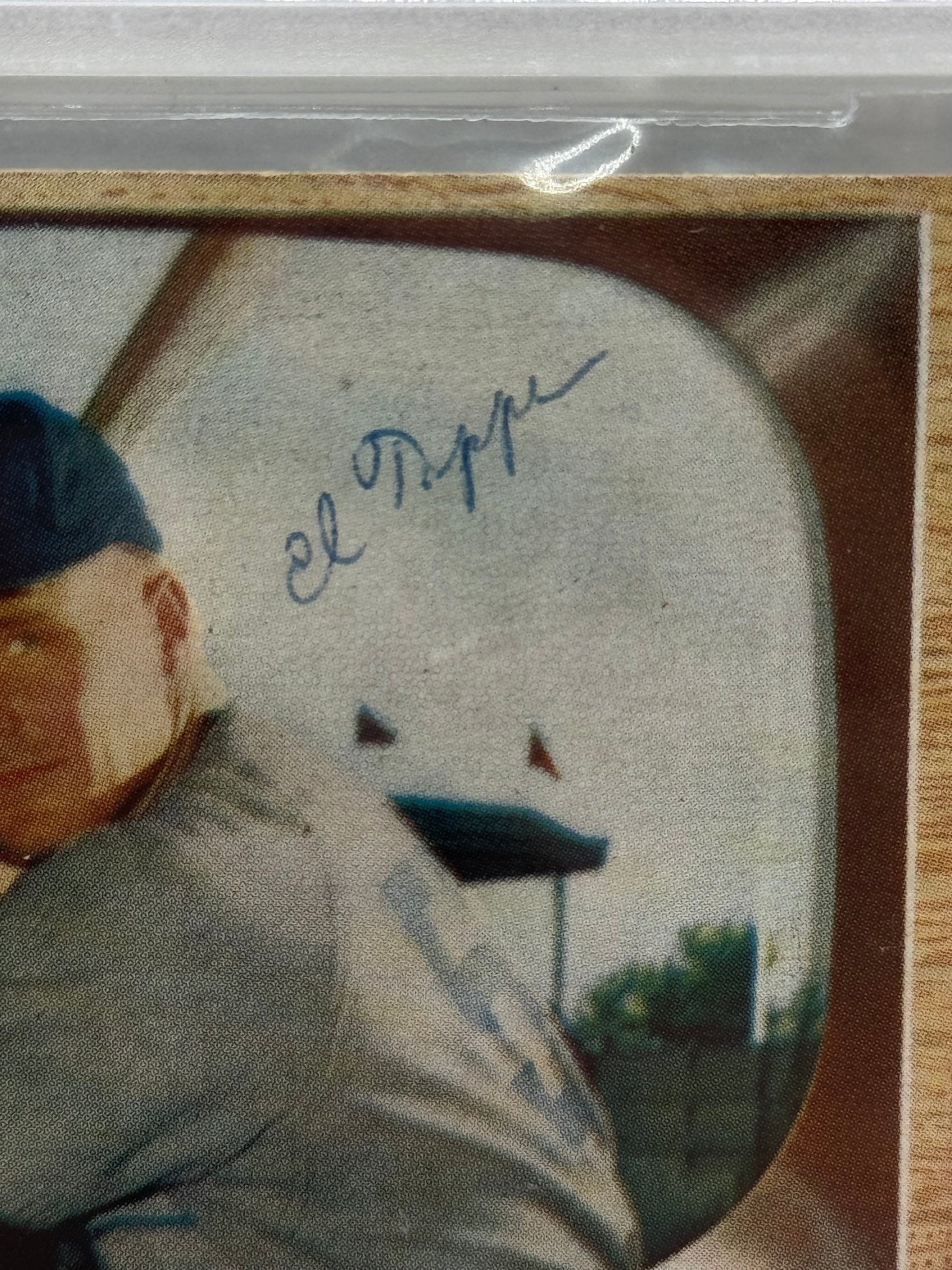 1955 Bowman Elvin Tappe #51 Auto Beckett Authentic Deceased in 1998