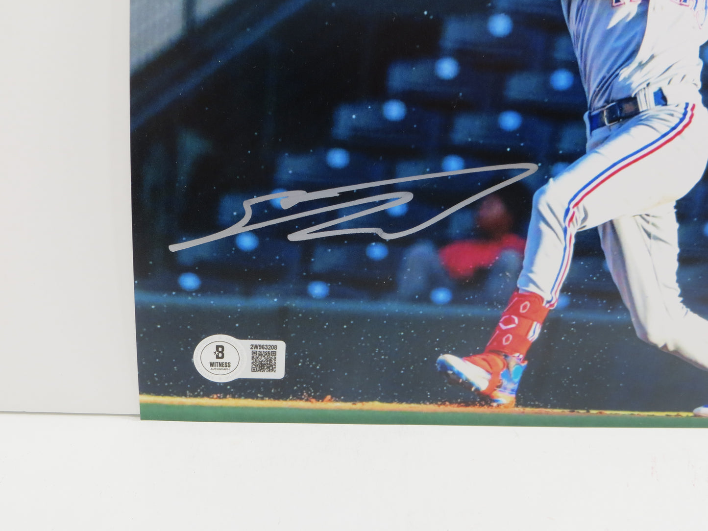 SEBASTIAN WALCOTT TEXAS RANGERS SIGNED 8X10 PHOTO BAS COA