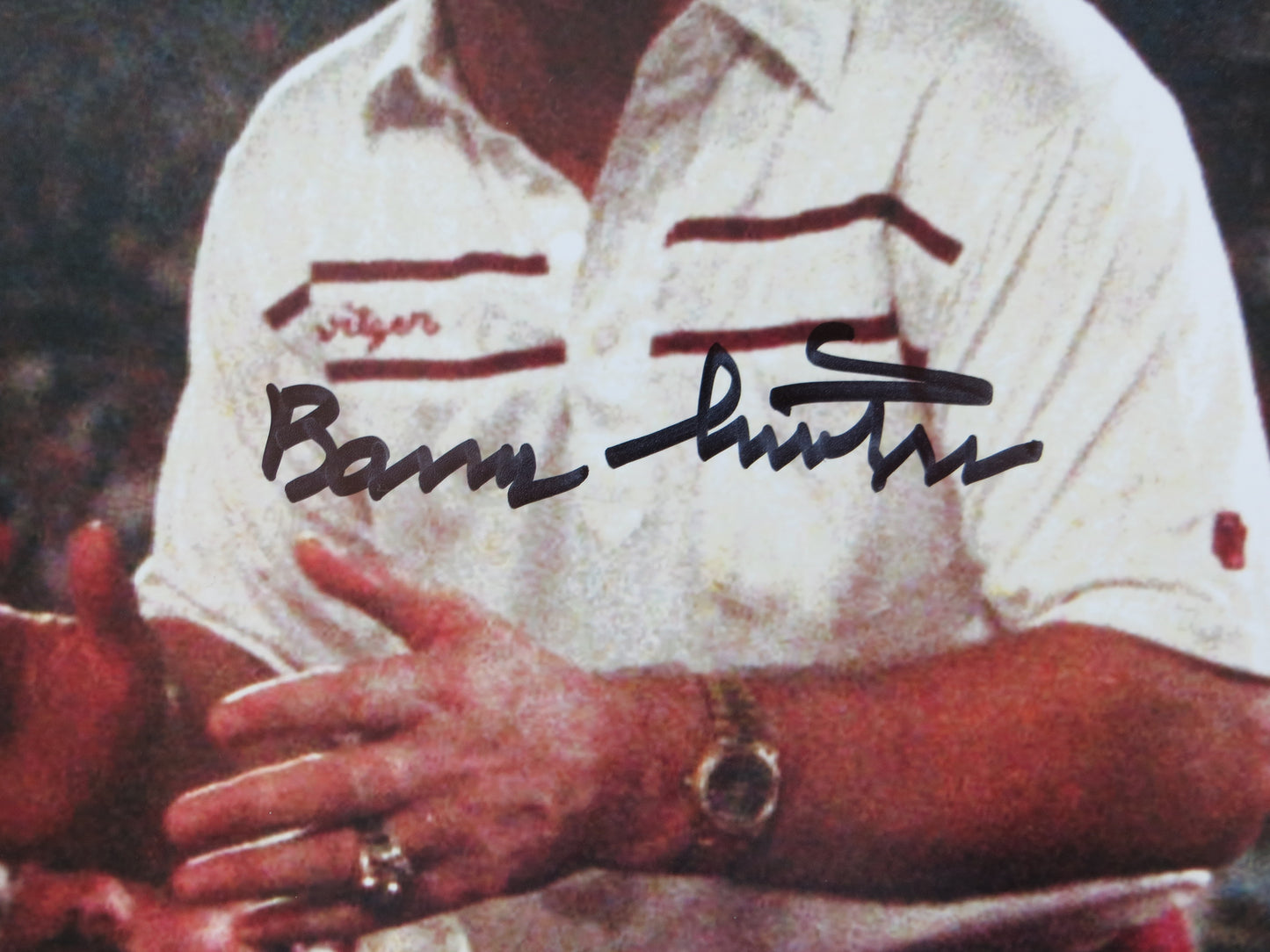 BARRY SWITZER BOB STOOPS OKLAHOMA OU SOONERS SIGNED 16x20 National Champs BAS