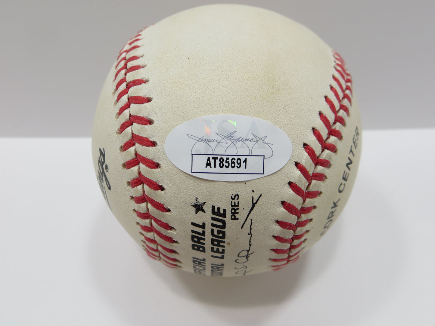 JIM BUNNING SIGNED RAWLINGS ONL BASEBALL Tigers Phillies US REP SENATOR JSA