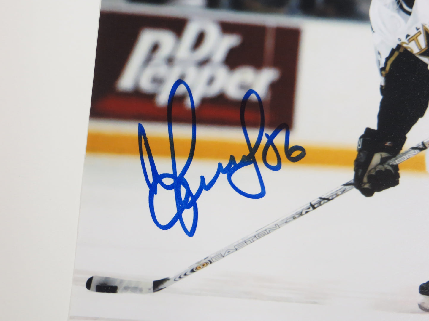 SERGEI ZUBOV DALLAS STARS SIGNED 8x10 Assist PHOTO Soviet Union RUSSIA BAS
