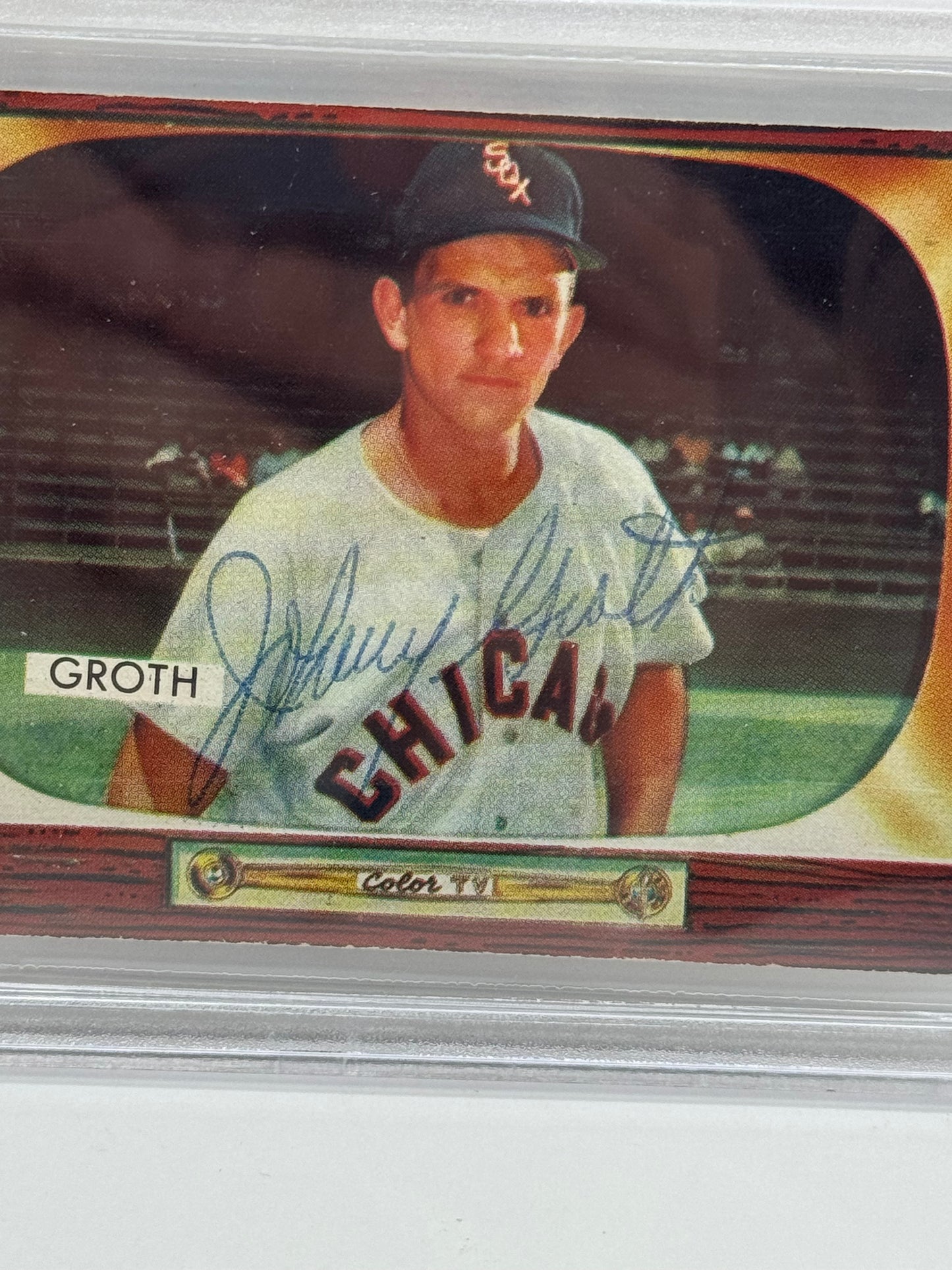1955 Bowman Johnny  Groth  #117 Auto Beckett Authentic Deceased in 2021