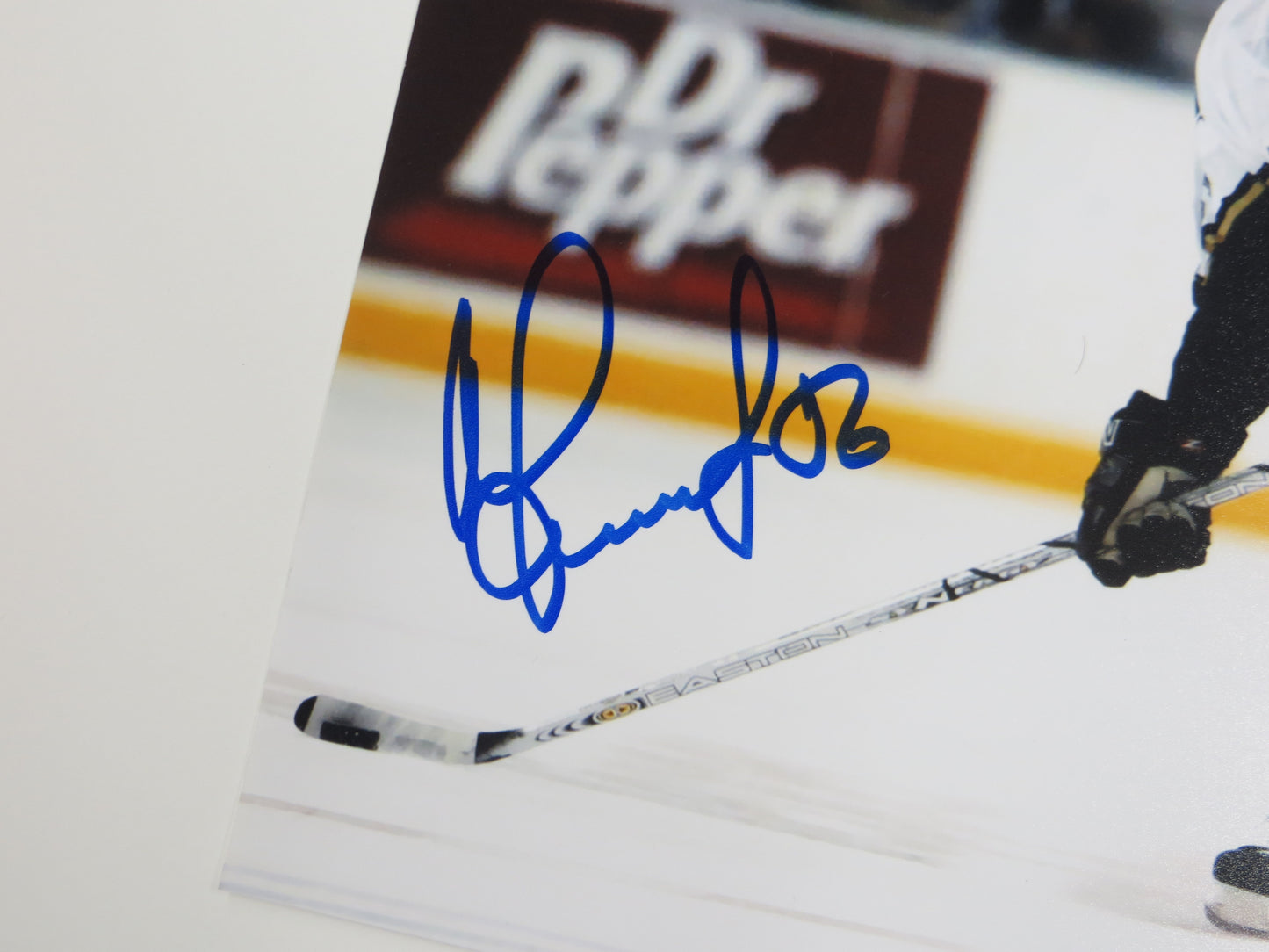 SERGEI ZUBOV DALLAS STARS SIGNED 8x10 Assist PHOTO Soviet Union RUSSIA BAS