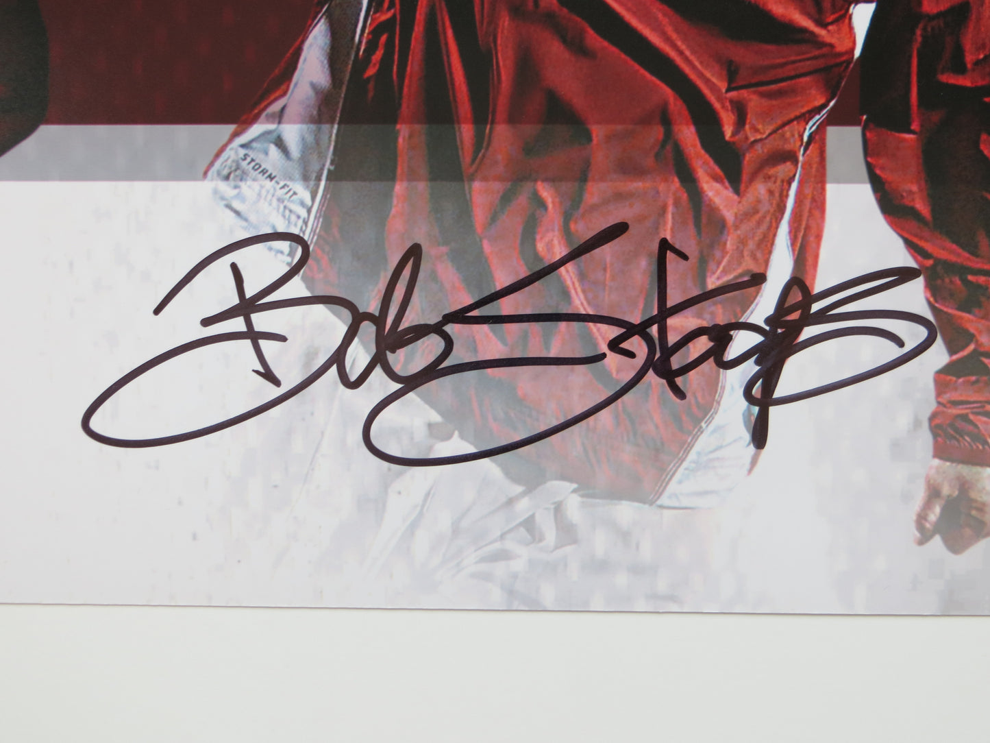 BARRY SWITZER BOB STOOPS OKLAHOMA OU SOONERS SIGNED Custom Edit 16x20 BAS