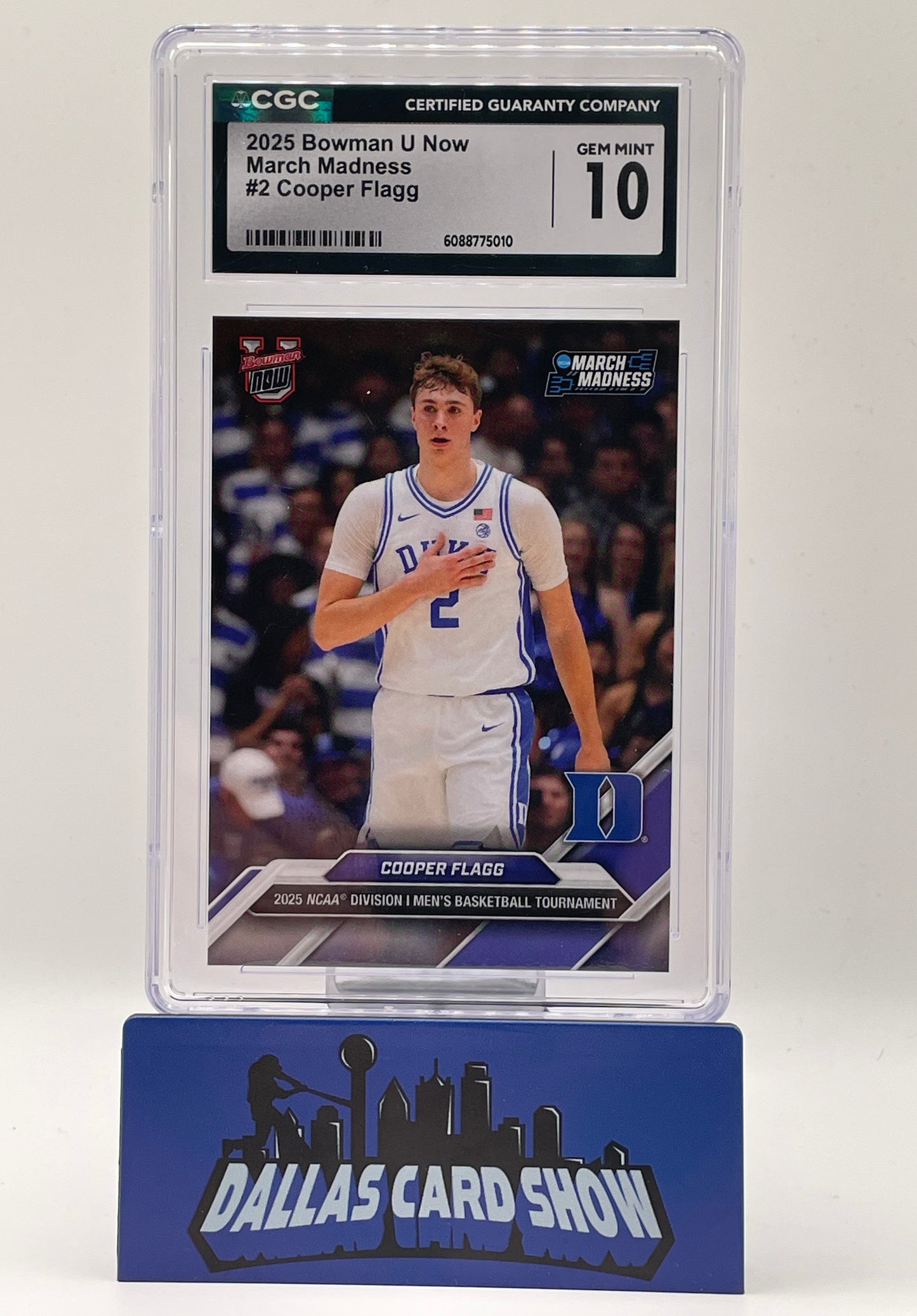 2025 Bowman U Now #2 Cooper Flagg March Madness CGC 10
