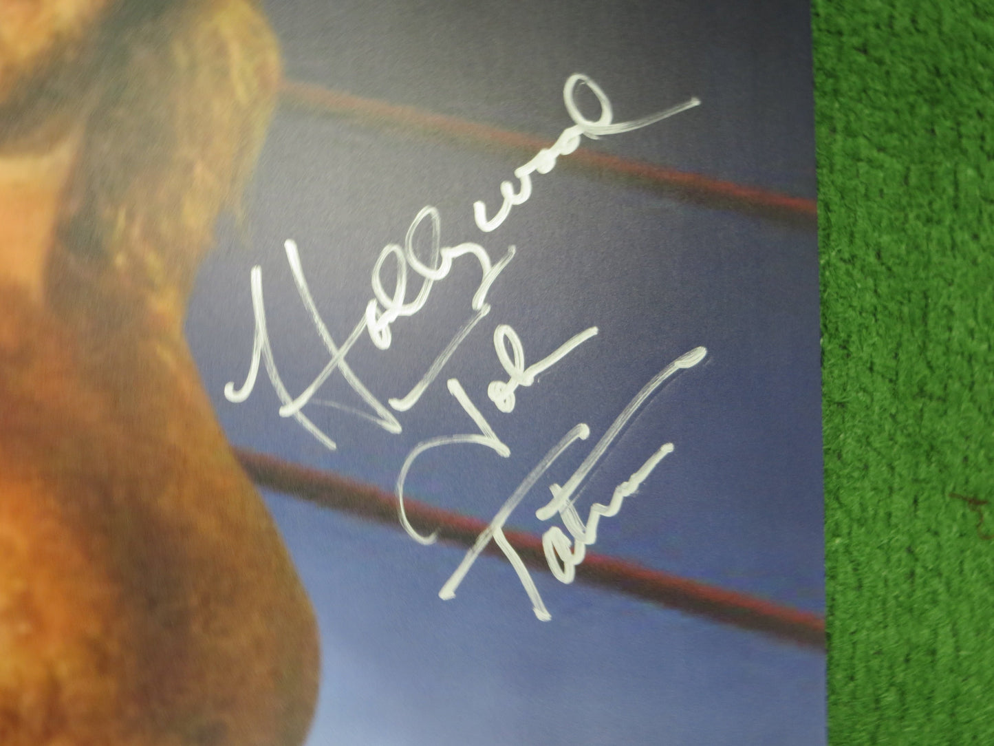 HOLLYWOOD JOHN TATUM SIGNED 24x36 Investabilia Dallas Card Show FOAM BOARD BAS