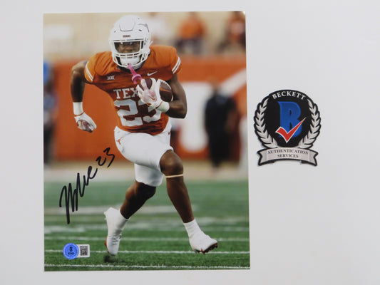 JAYDON BLUE Texas Longhorns SIGNED Open Field 8x10 PHOTO Dallas Cowboys BAS COA