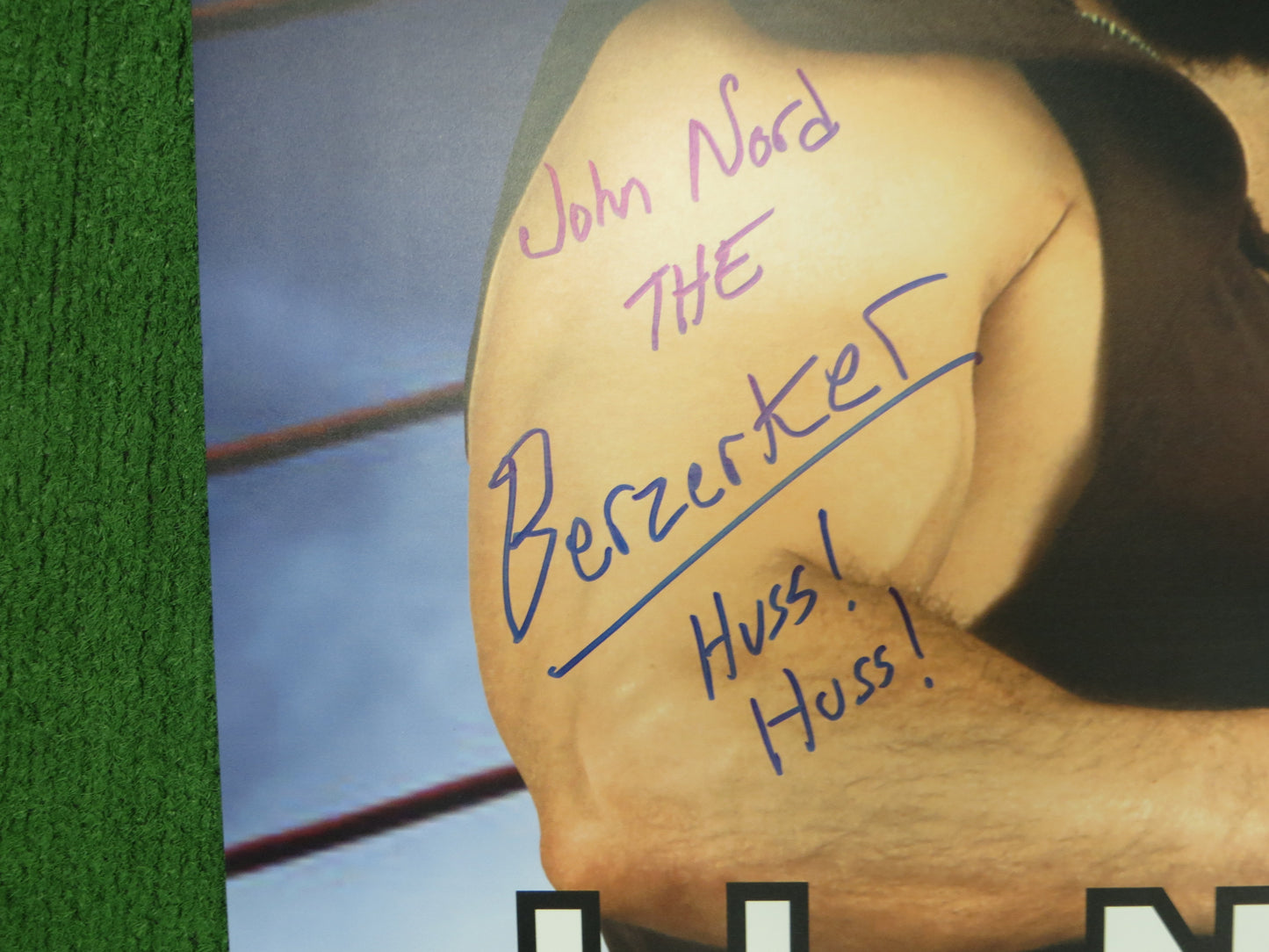 JOHN NORD The Berzerker SIGNED 24x36 Investabilia Dallas Card Show FOAM BOARD BAS 2