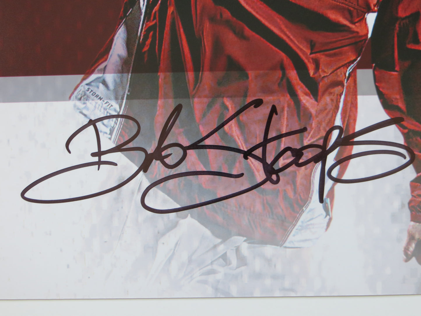 BARRY SWITZER BOB STOOPS OKLAHOMA OU SOONERS SIGNED Custom Edit 16x20 BAS