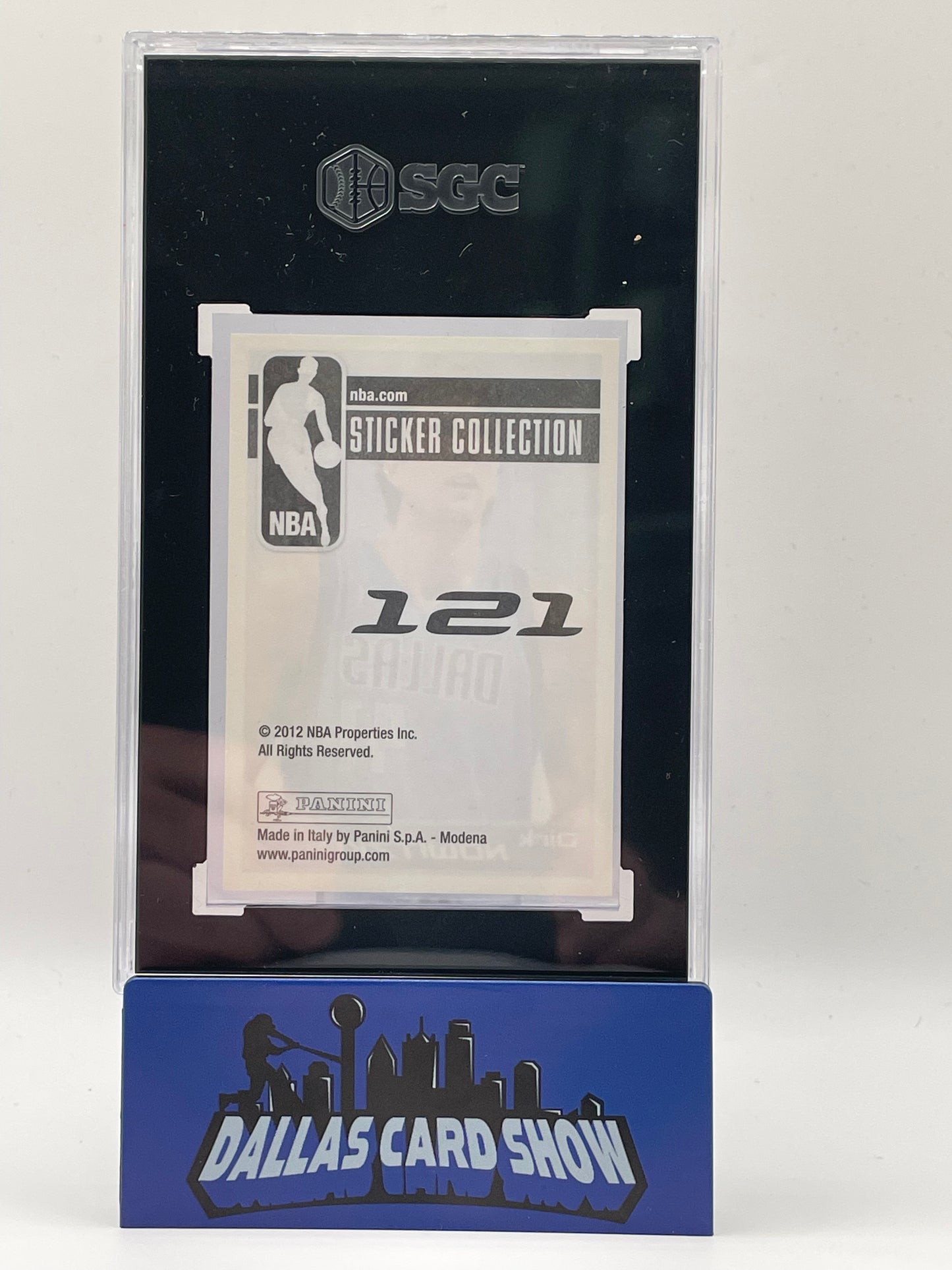 2012-13 Panini Stickers #121 Dirk Nowitzki SGC 8.5