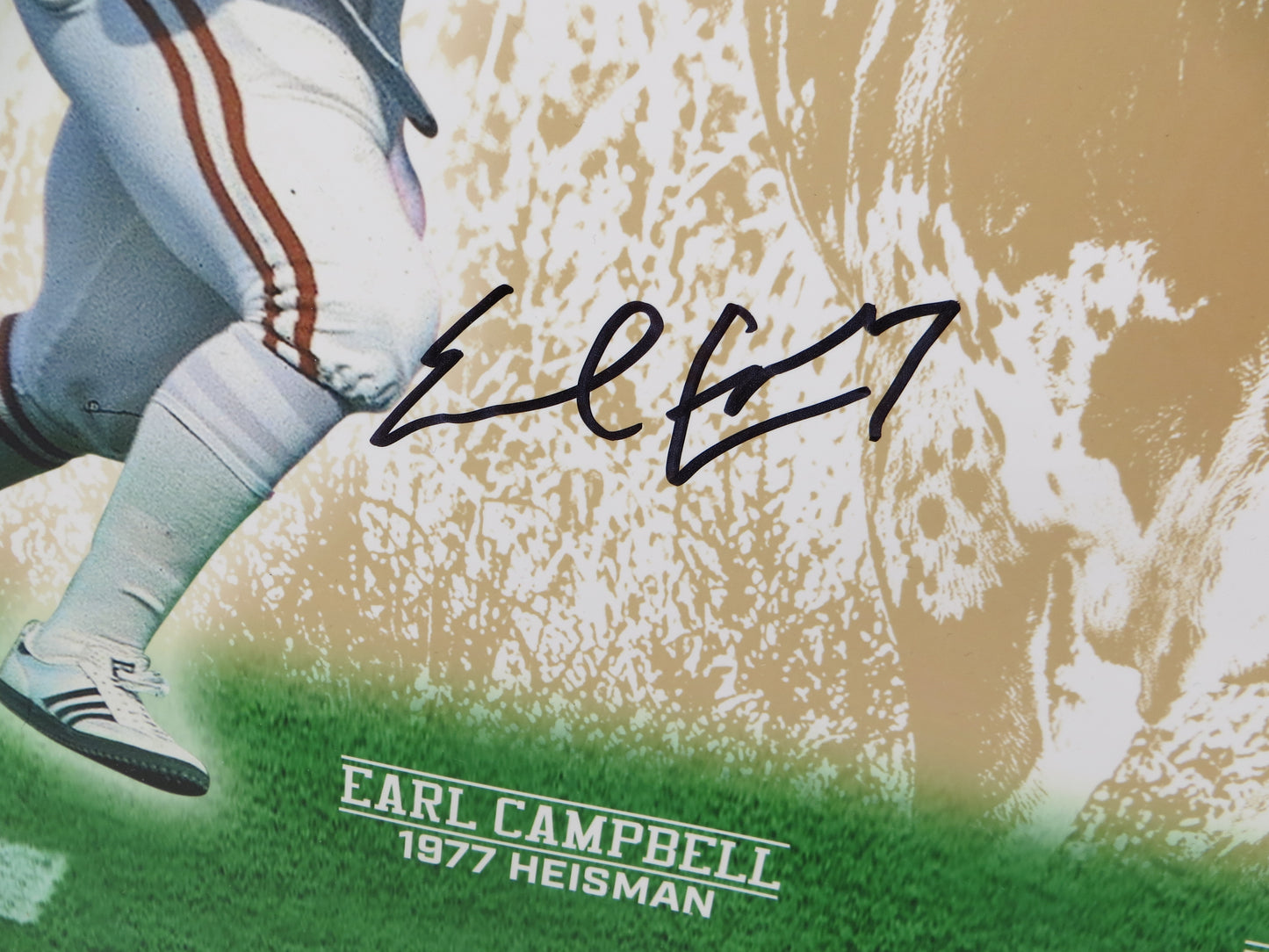 EARL CAMPBELL RICKY WILLIAMS Texas Longhorns HEISMAN SIGNED 16x20 BAS COA