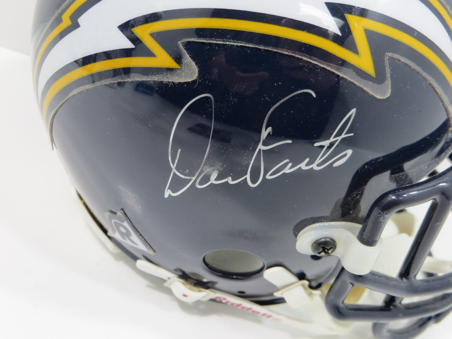 DAN FOUTS SIGNED SAN DIEGO CHARGERS Mini Helmet JSA COA