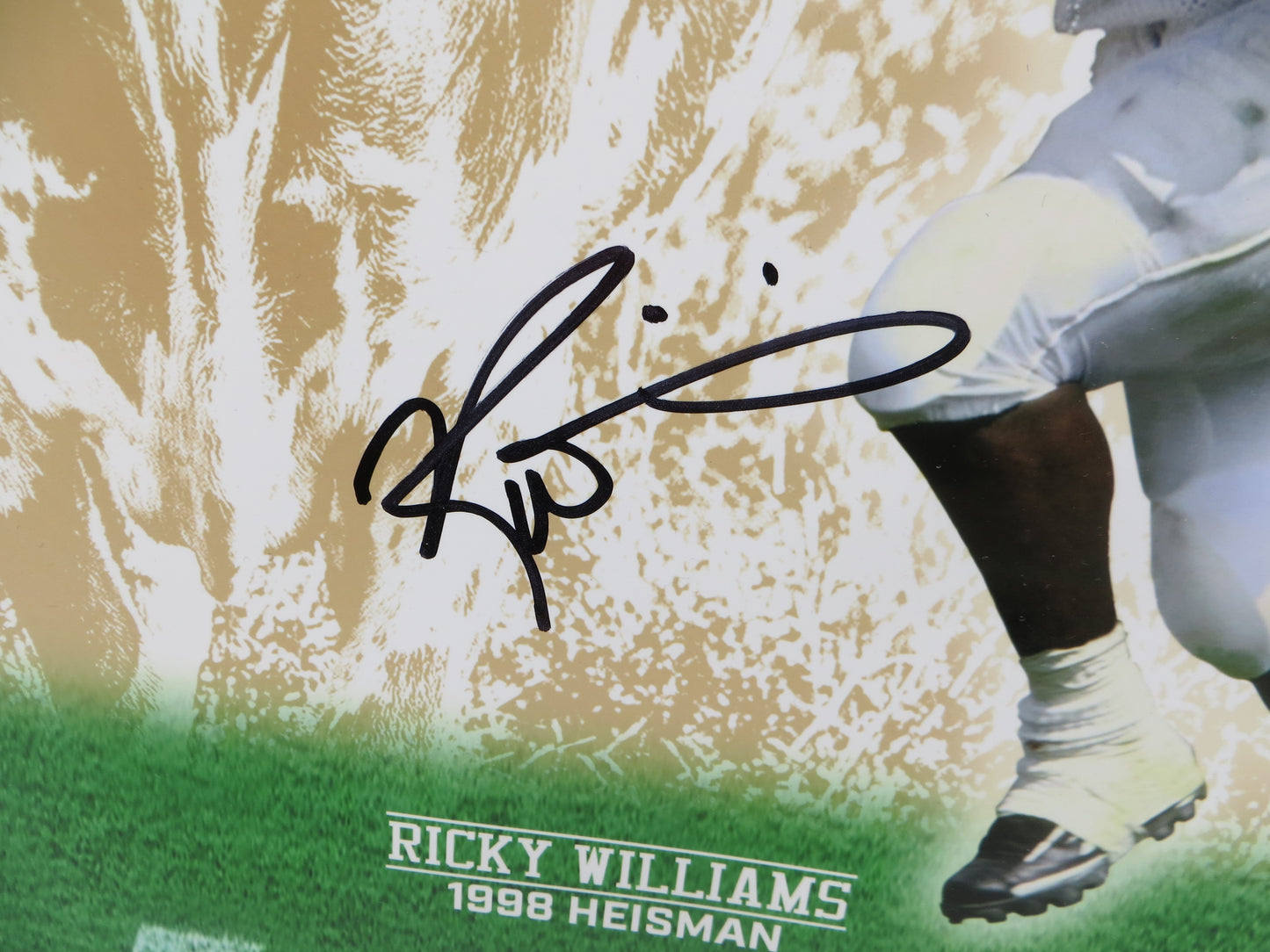 EARL CAMPBELL RICKY WILLIAMS Texas Longhorns HEISMAN SIGNED 16x20 BAS COA