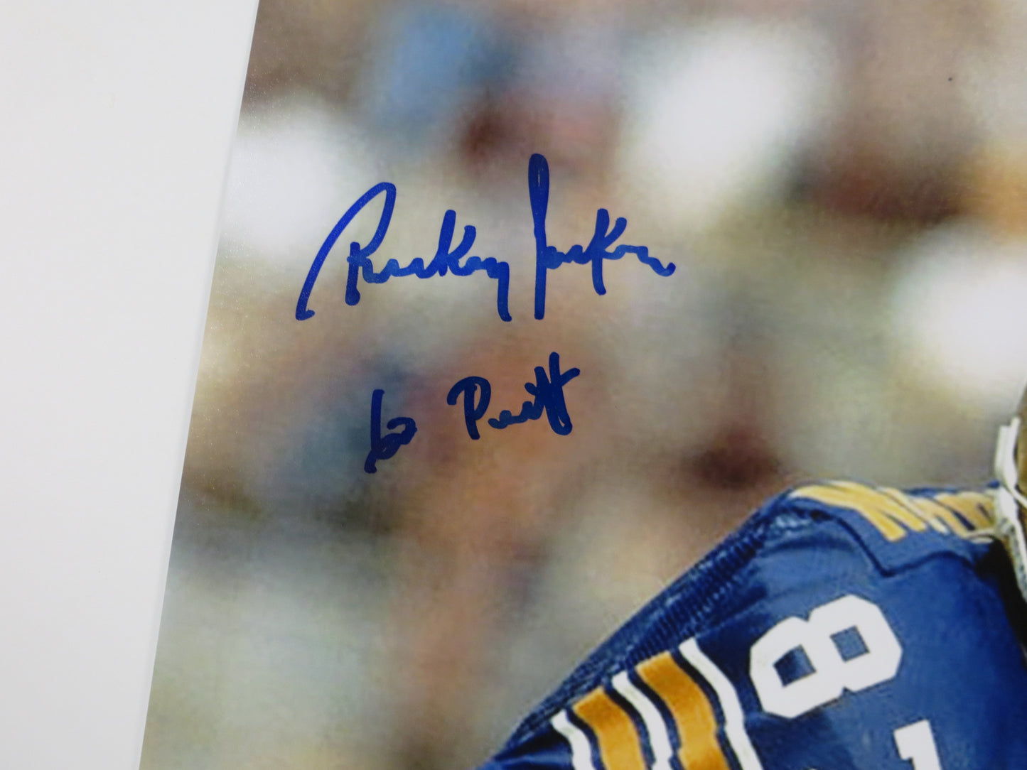 RICKEY JACKSON PITT PANTHERS SIGNED 8x10 PHOTO New Orleans Saints w/GoPitt BAS