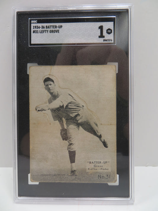1934-36 Batter up Lefty Grove 31 SGC 1