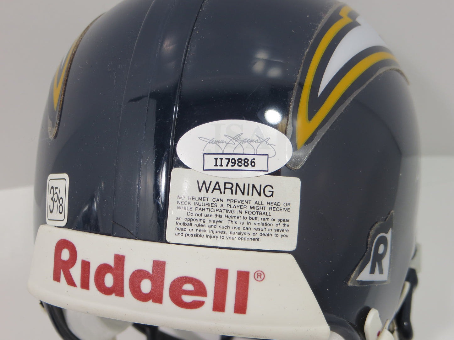 DAN FOUTS SIGNED SAN DIEGO CHARGERS Mini Helmet JSA COA