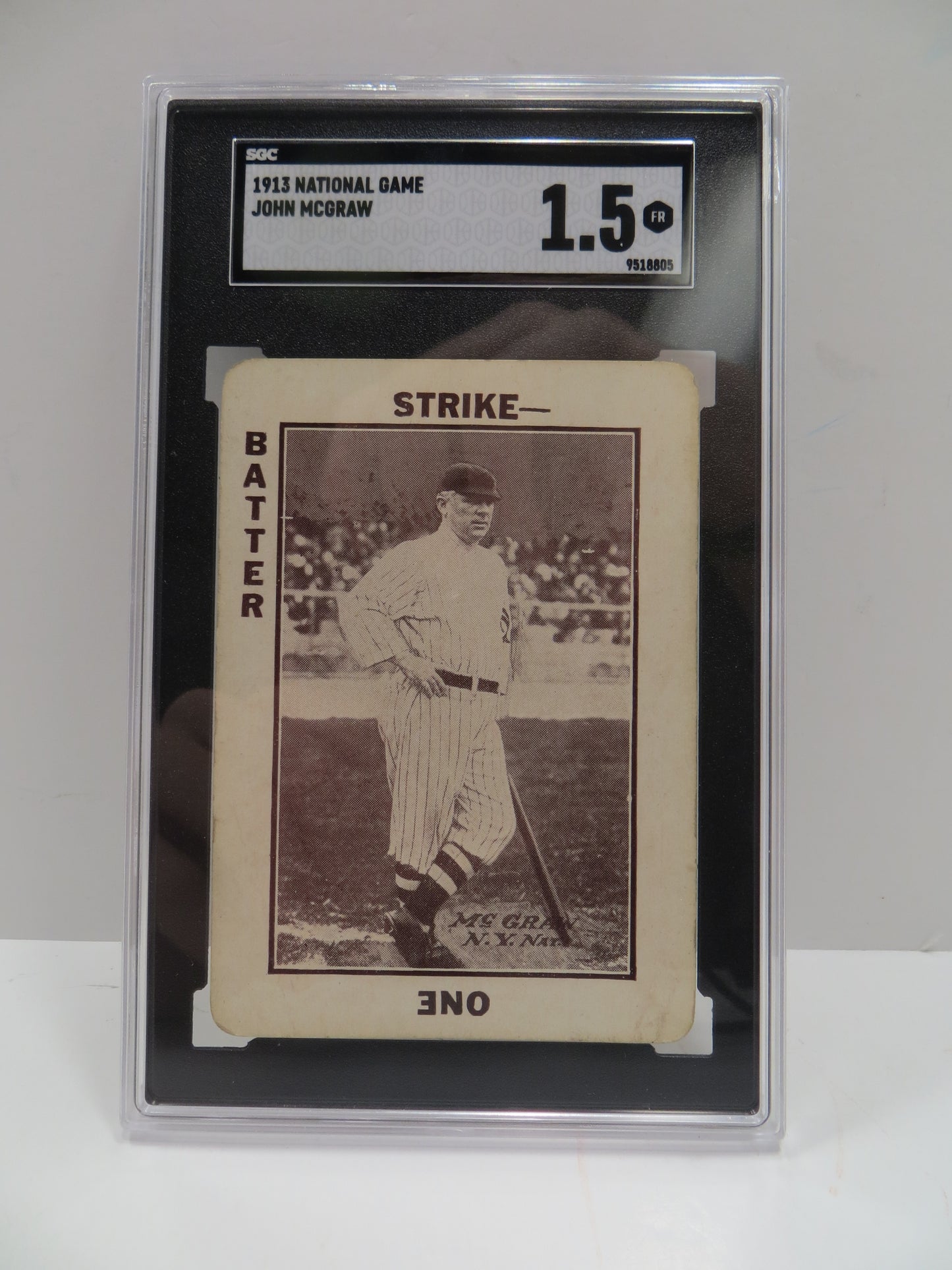 1913 National Game John McGraw SGC 1.5