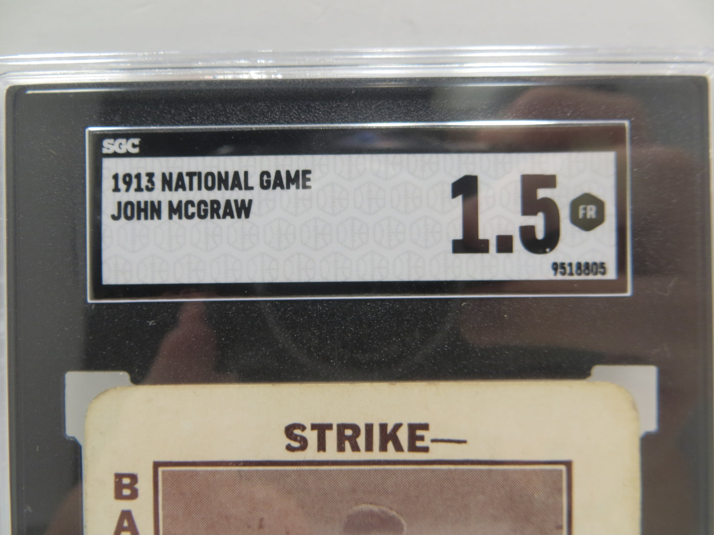 1913 National Game John McGraw SGC 1.5