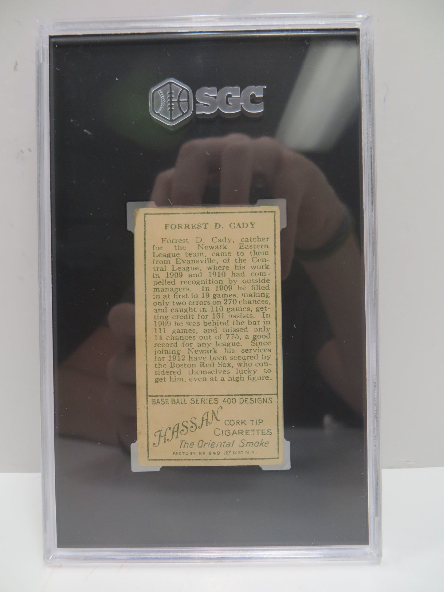 1911 Hassan Cigarettes T205 Forrest Cady SGC Authentic