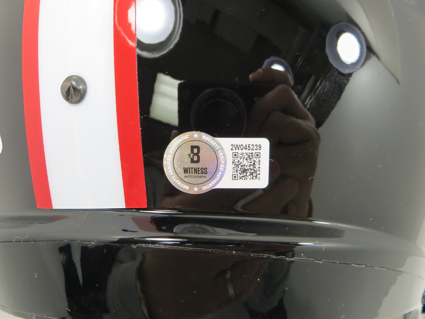 MICHAEL CRABTREE SIGNED TEXAS TECH RED RAIDERS Riddell FULL SIZE HELMET BAS