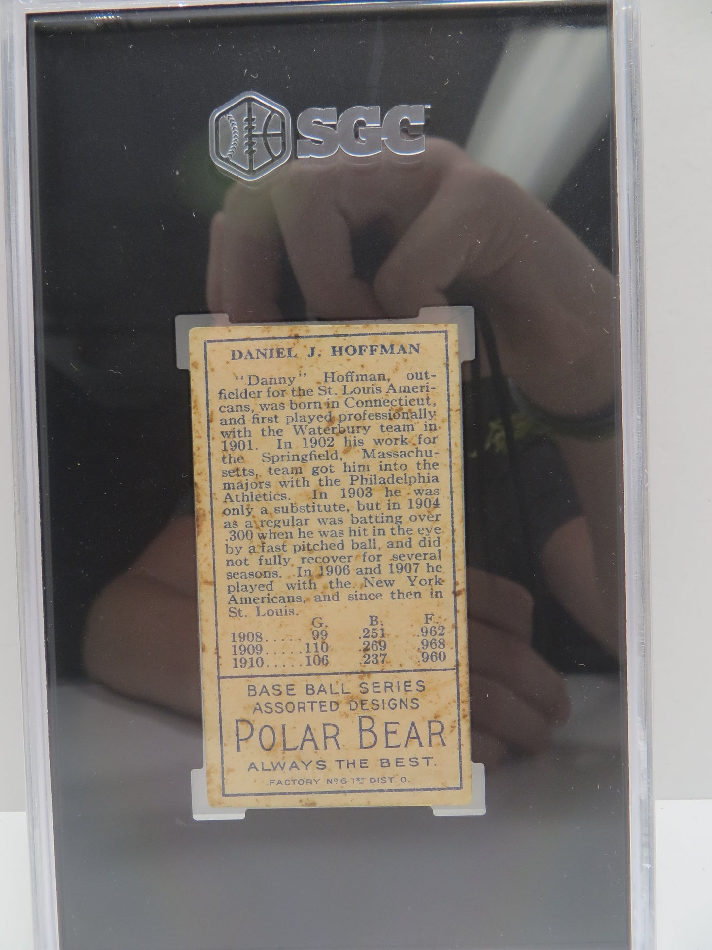 1911 Polar Bear T205 Danny Hoffman SGC Authentic