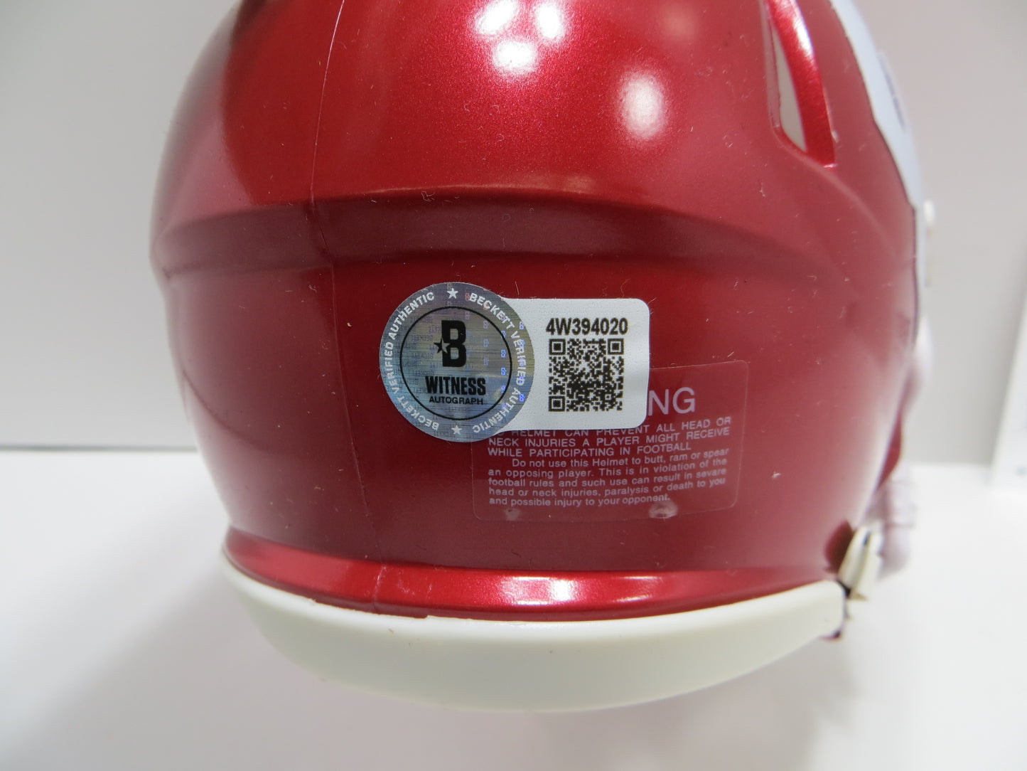 JASON WHITE SIGNED OKLAHOMA OU SOONERS MINI HELMET w03 Heisman BAS