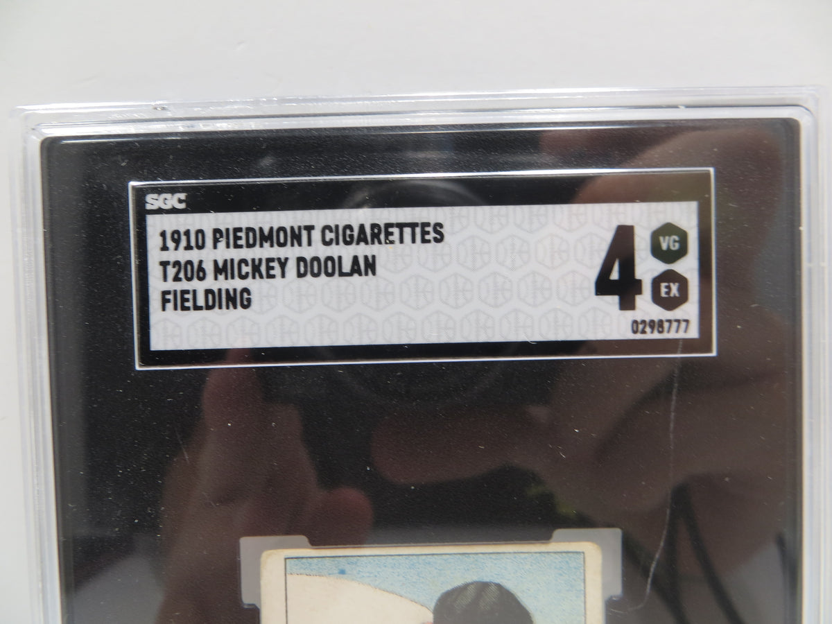 1910 Piedmont Cigarettes T206 Mickey Doolan Fielding SGC 4 – Dallas ...