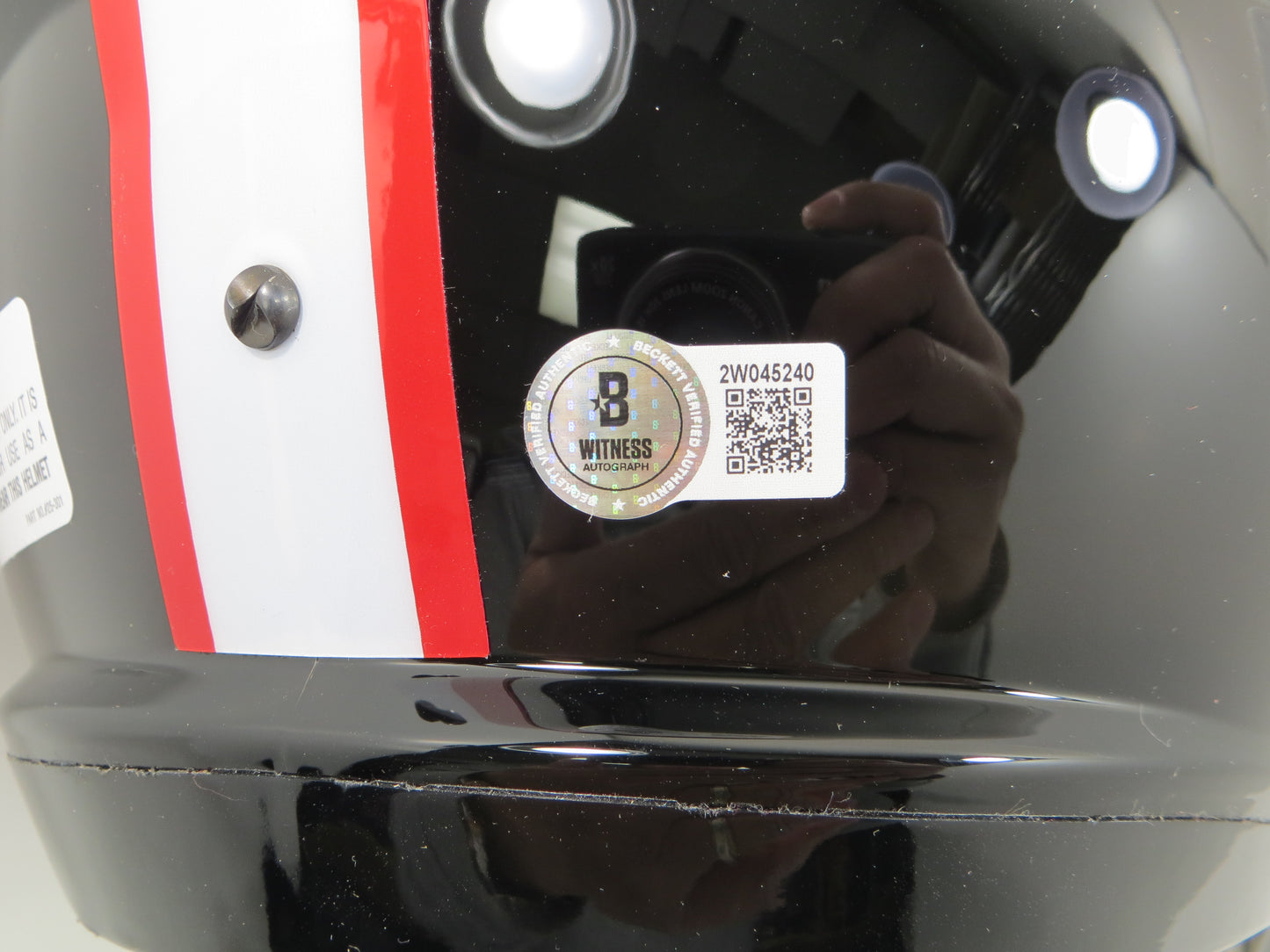 MICHAEL CRABTREE SIGNED TEXAS TECH RED RAIDERS Riddell FULL SIZE HELMET BAS