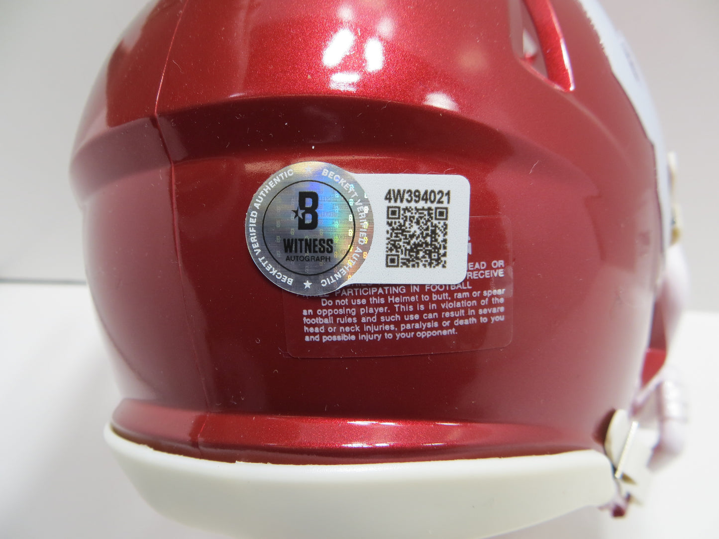 JASON WHITE SIGNED OKLAHOMA OU SOONERS MINI HELMET w03 Heisman BAS