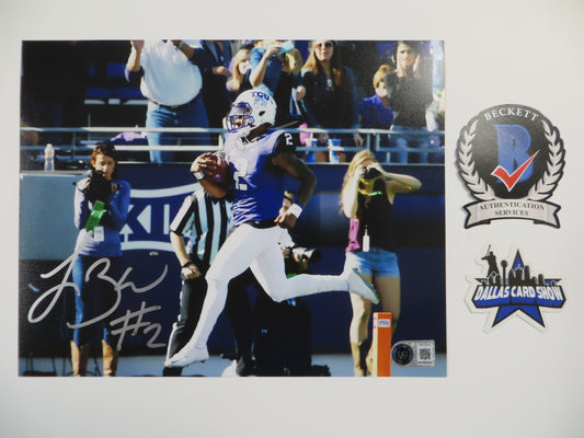 TREVONE BOYKIN TCU HORNED FROGS SIGNED 8x10 TD Run PHOTO BAS