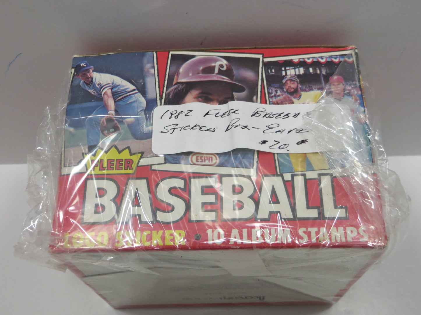 1982 FLEER BASEBALL STICKERS EMPTY BOX Lot of 2 BOXES