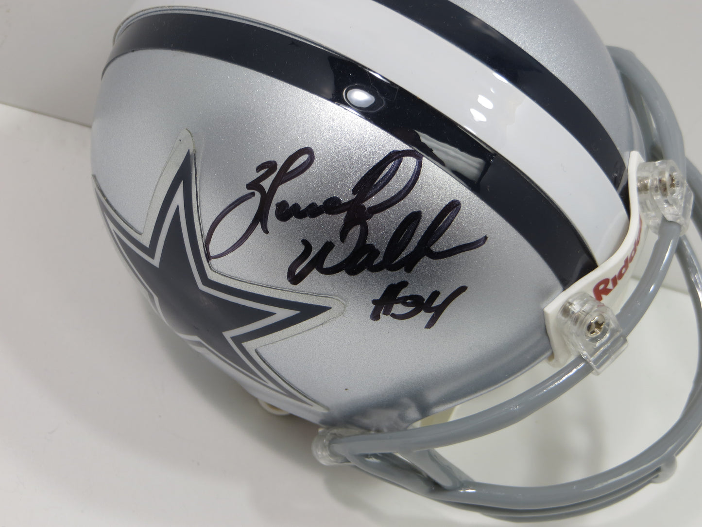 HERSCHEL WALKER SIGNED DALLAS COWBOYS Mini Helmet Georgia Bulldogs JSA COA