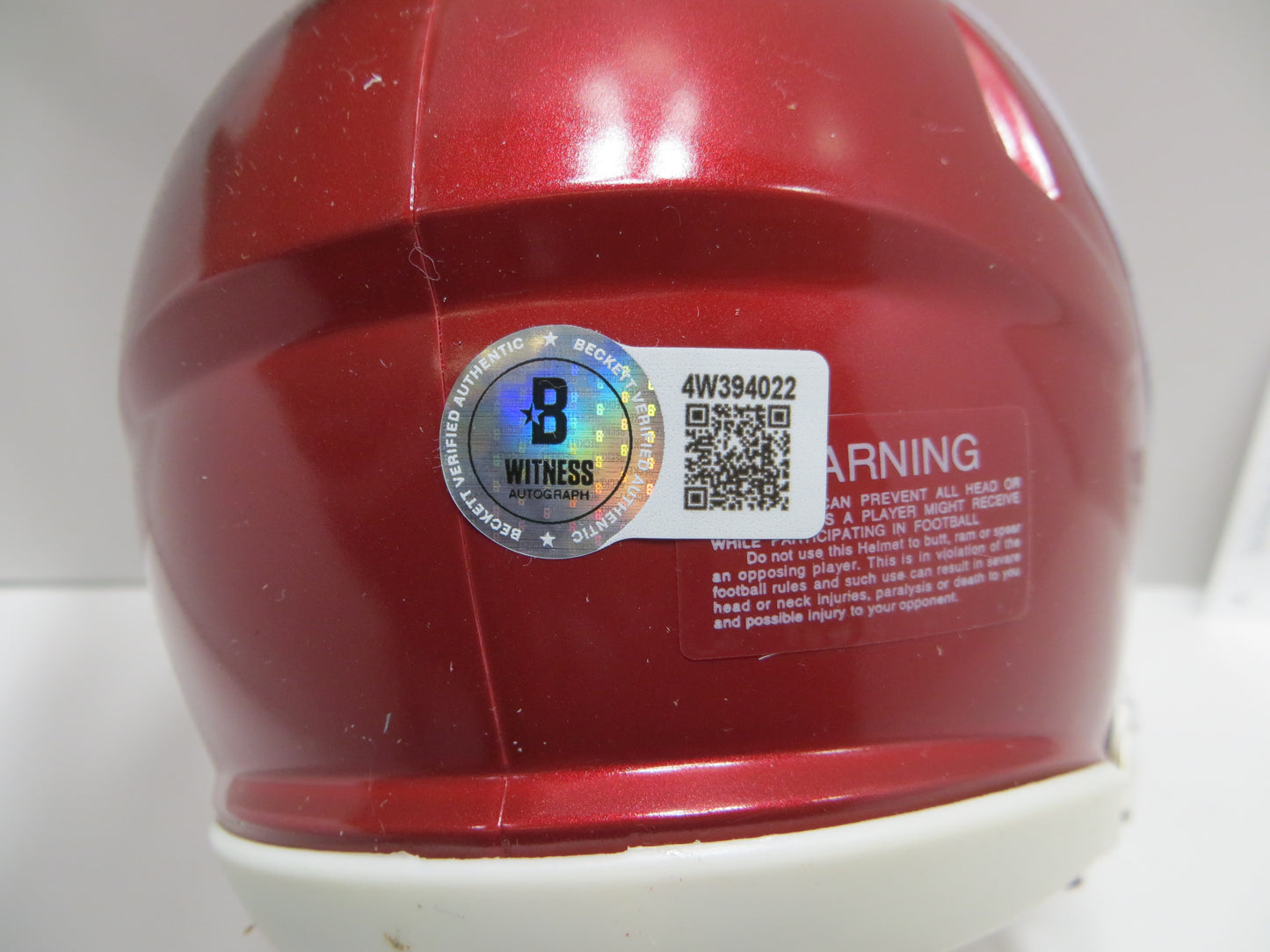JASON WHITE SIGNED OKLAHOMA OU SOONERS MINI HELMET w03 Heisman BAS