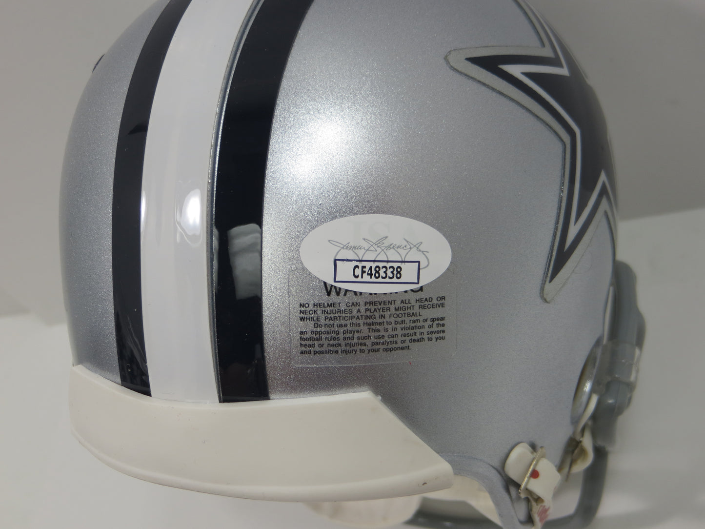 HERSCHEL WALKER SIGNED DALLAS COWBOYS Mini Helmet Georgia Bulldogs JSA COA