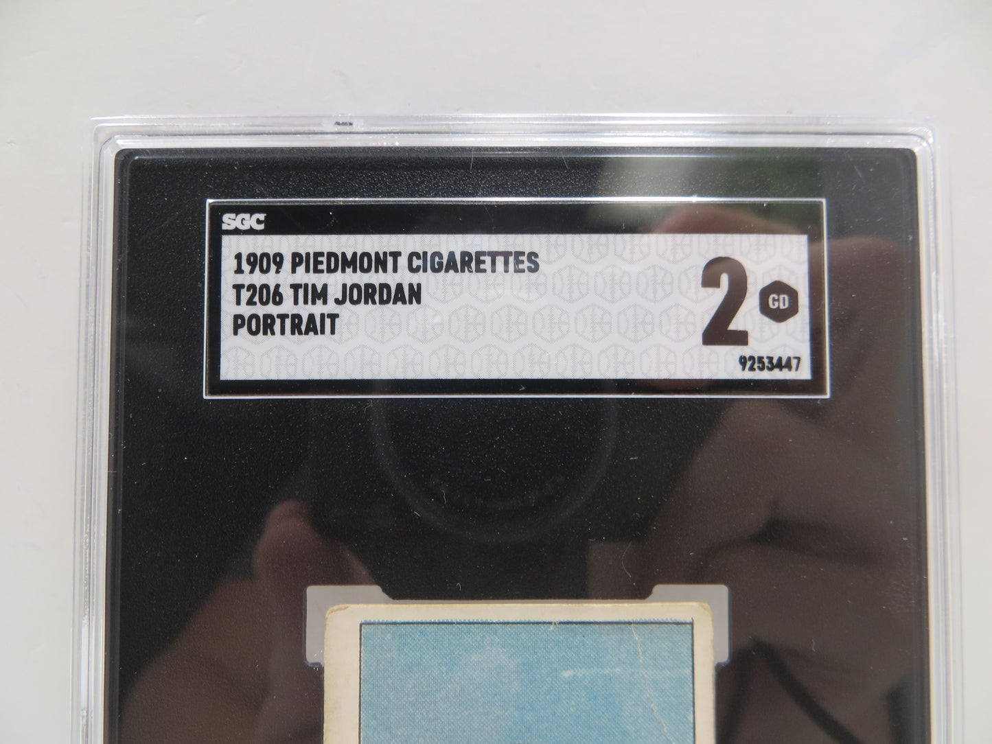 1909 Piedmont Cigarettes T206 Tim Jordan Portrait SGC 2