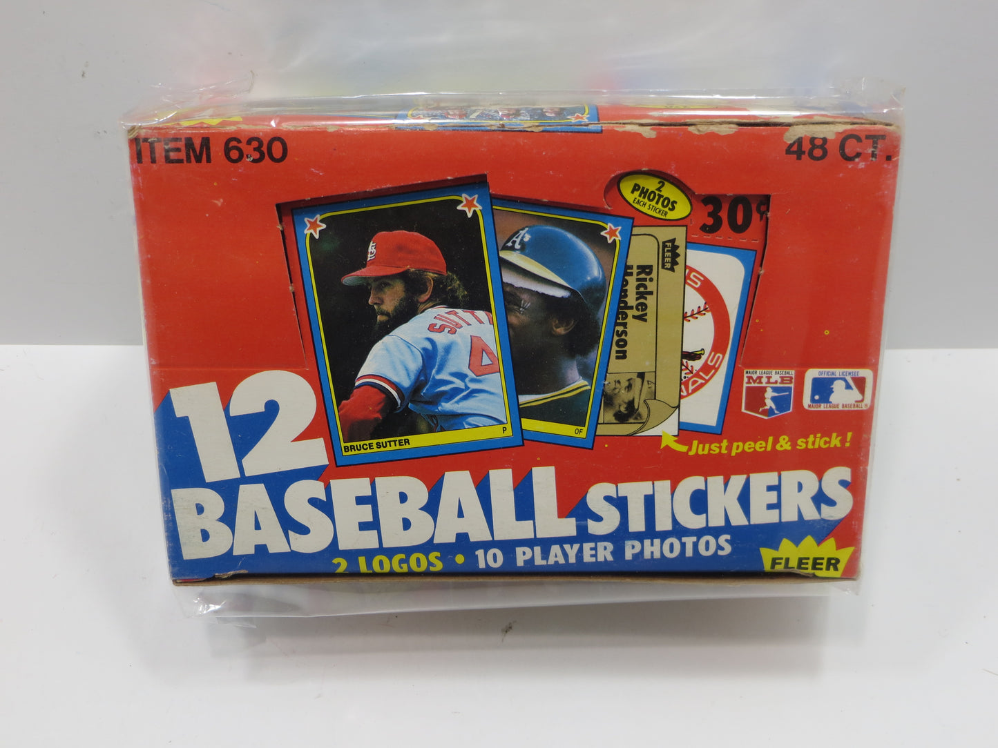 1983 FLEER BASEBALL STICKERS EMPTY Lot of 2 BOXES