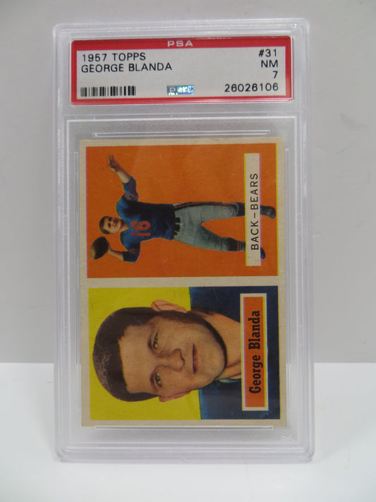 1957 Topps Geore Blanda 31 PSA 7