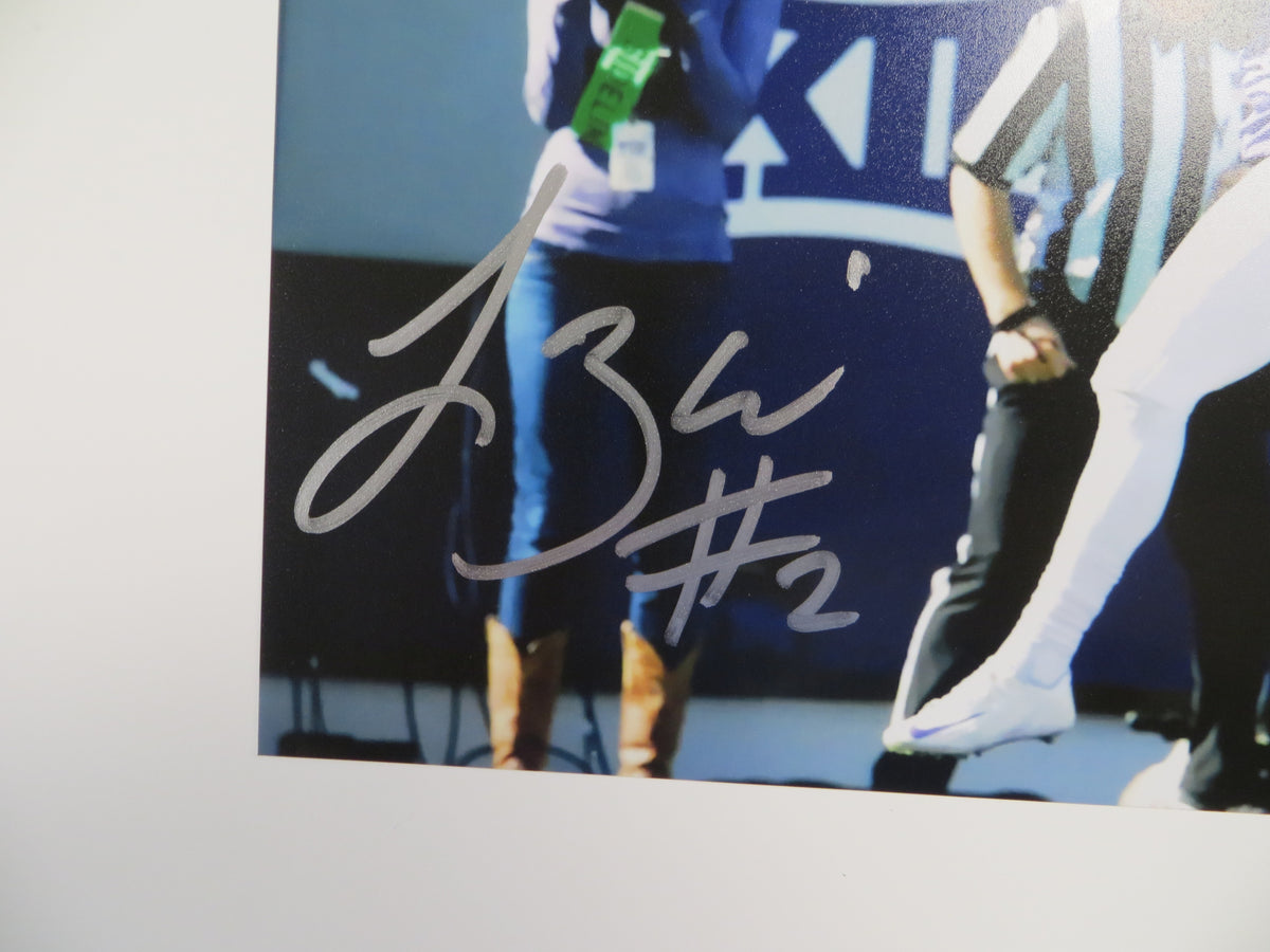 TREVONE BOYKIN TCU HORNED FROGS SIGNED 8x10 TD Run PHOTO BAS