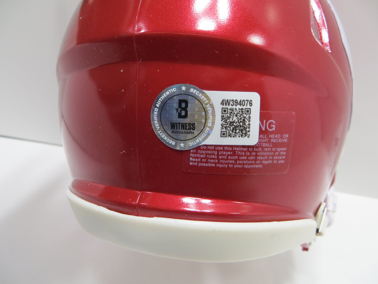 BILLY SIMS SIGNED OKLAHOMA OU SOONERS MINI HELMET w/HEISMAN BAS COA