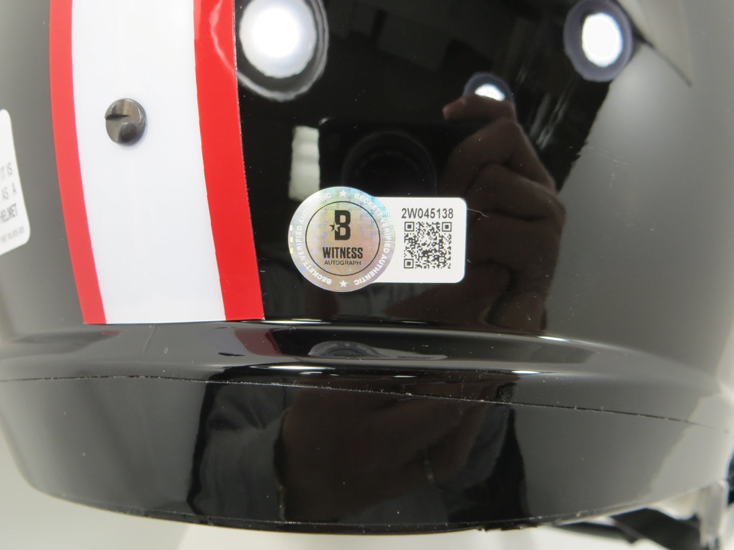 MICHAEL CRABTREE SIGNED TEXAS TECH RED RAIDERS FULL SIZE HELMET w/GunsUp! BAS