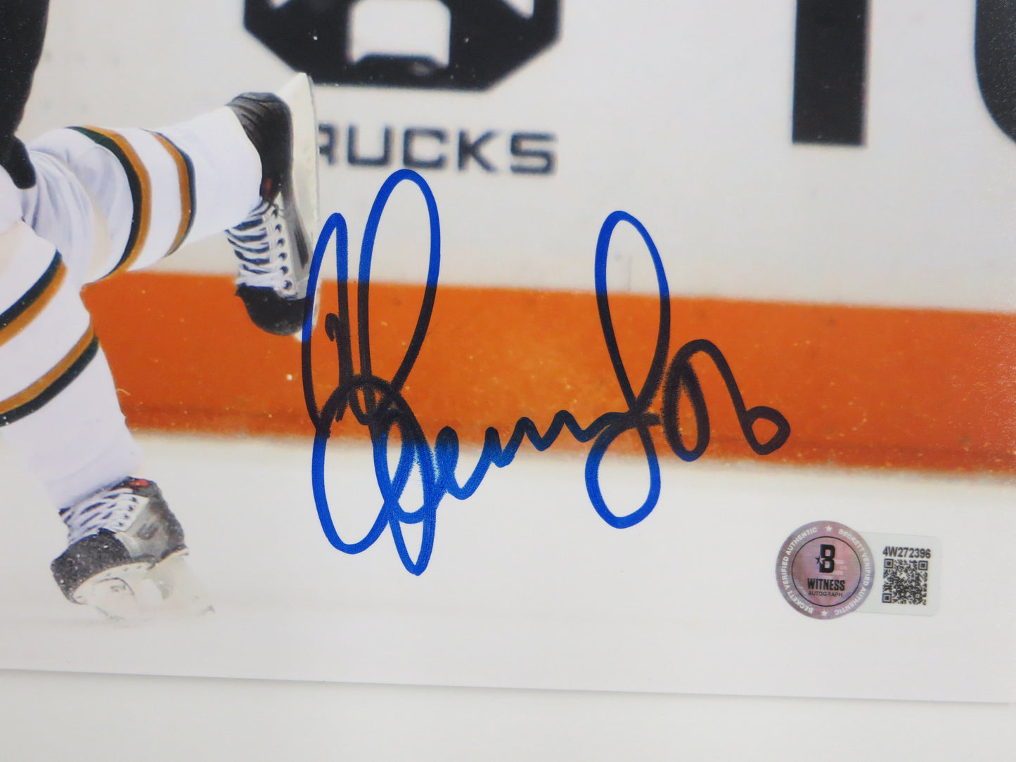 SERGEI ZUBOV DALLAS STARS SIGNED 8x10 Slap Shot PHOTO Soviet Union RUSSIA BAS