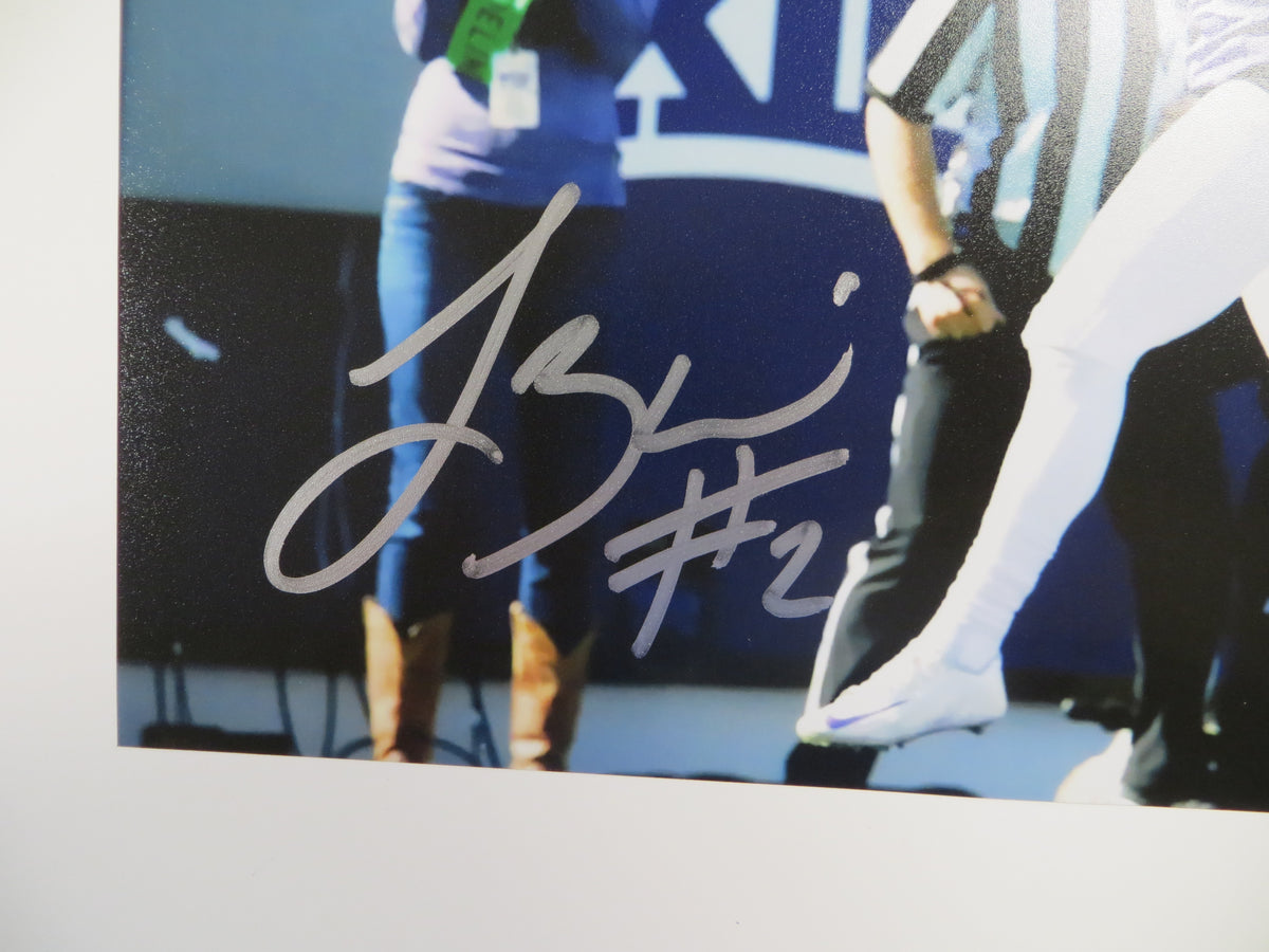 TREVONE BOYKIN TCU HORNED FROGS SIGNED 8x10 TD Run PHOTO BAS