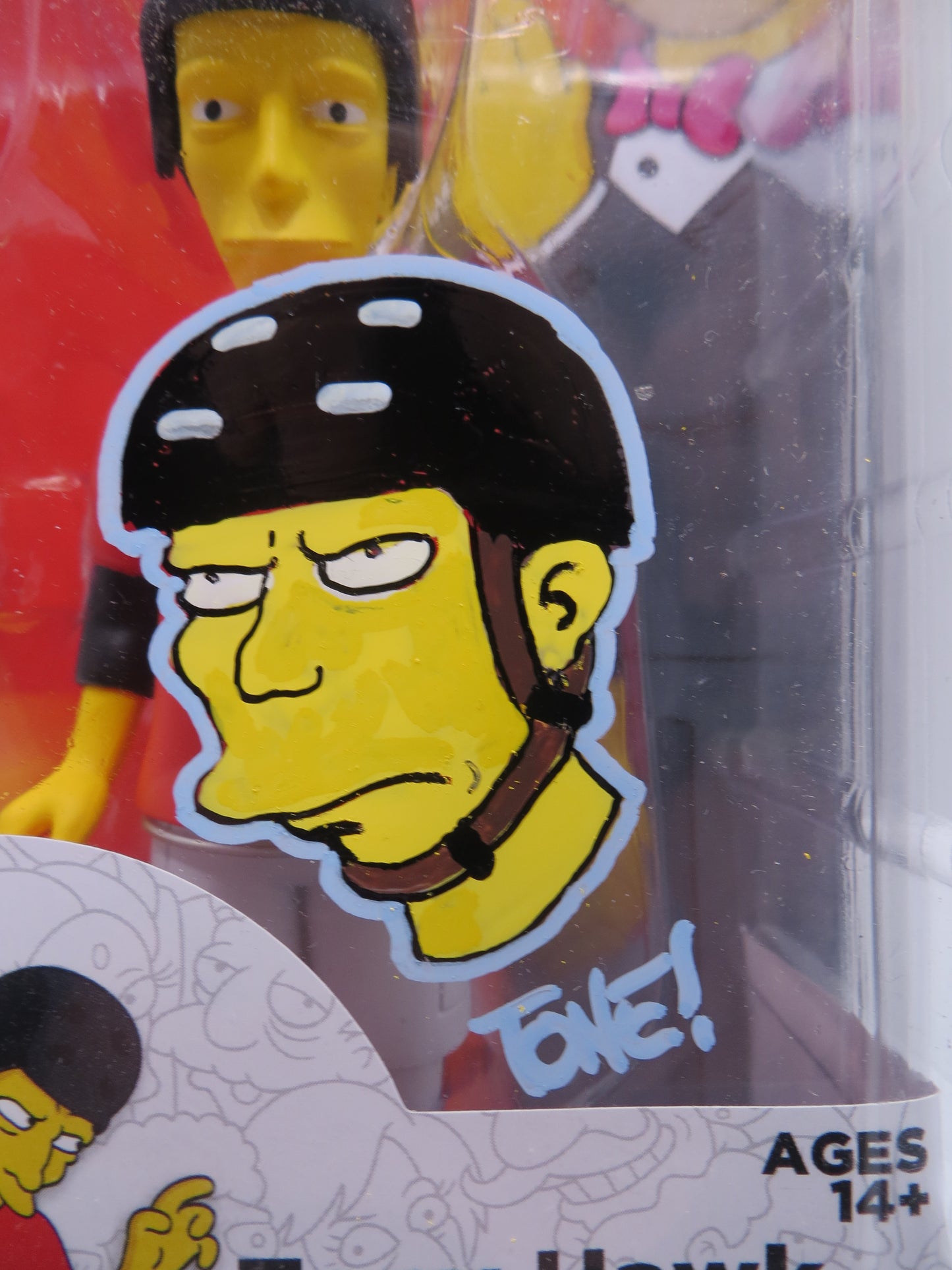 TONE RODRIGUEZ SIGNED SKETCHED Tony Hawk SIMPSONS FIGURINE