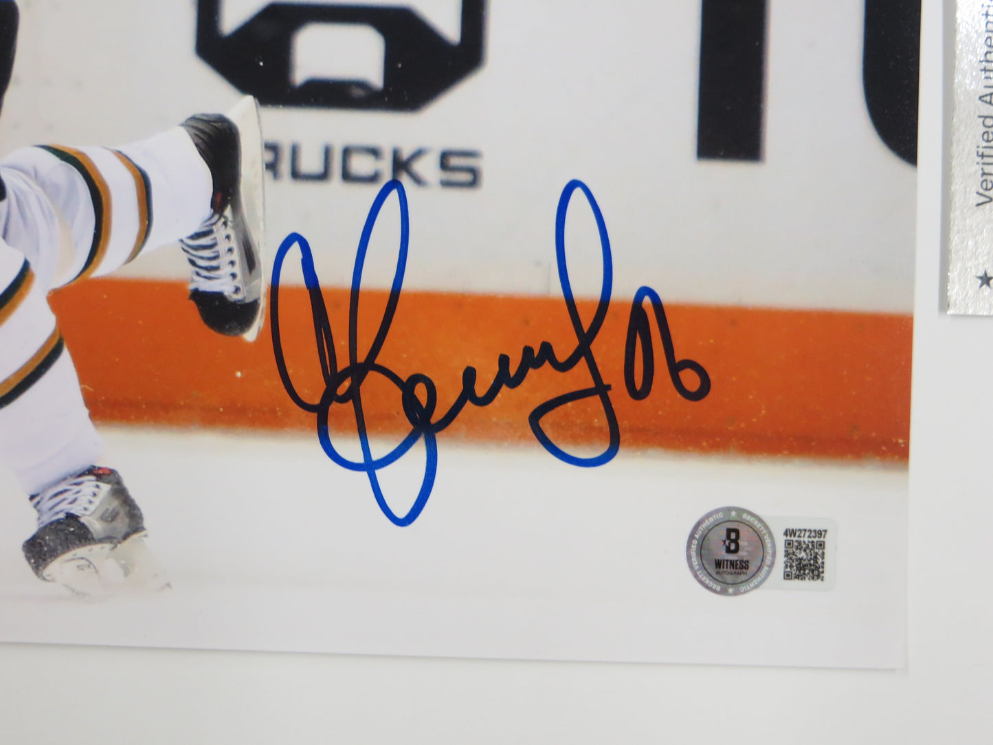 SERGEI ZUBOV DALLAS STARS SIGNED 8x10 Slap Shot PHOTO Soviet Union RUSSIA BAS
