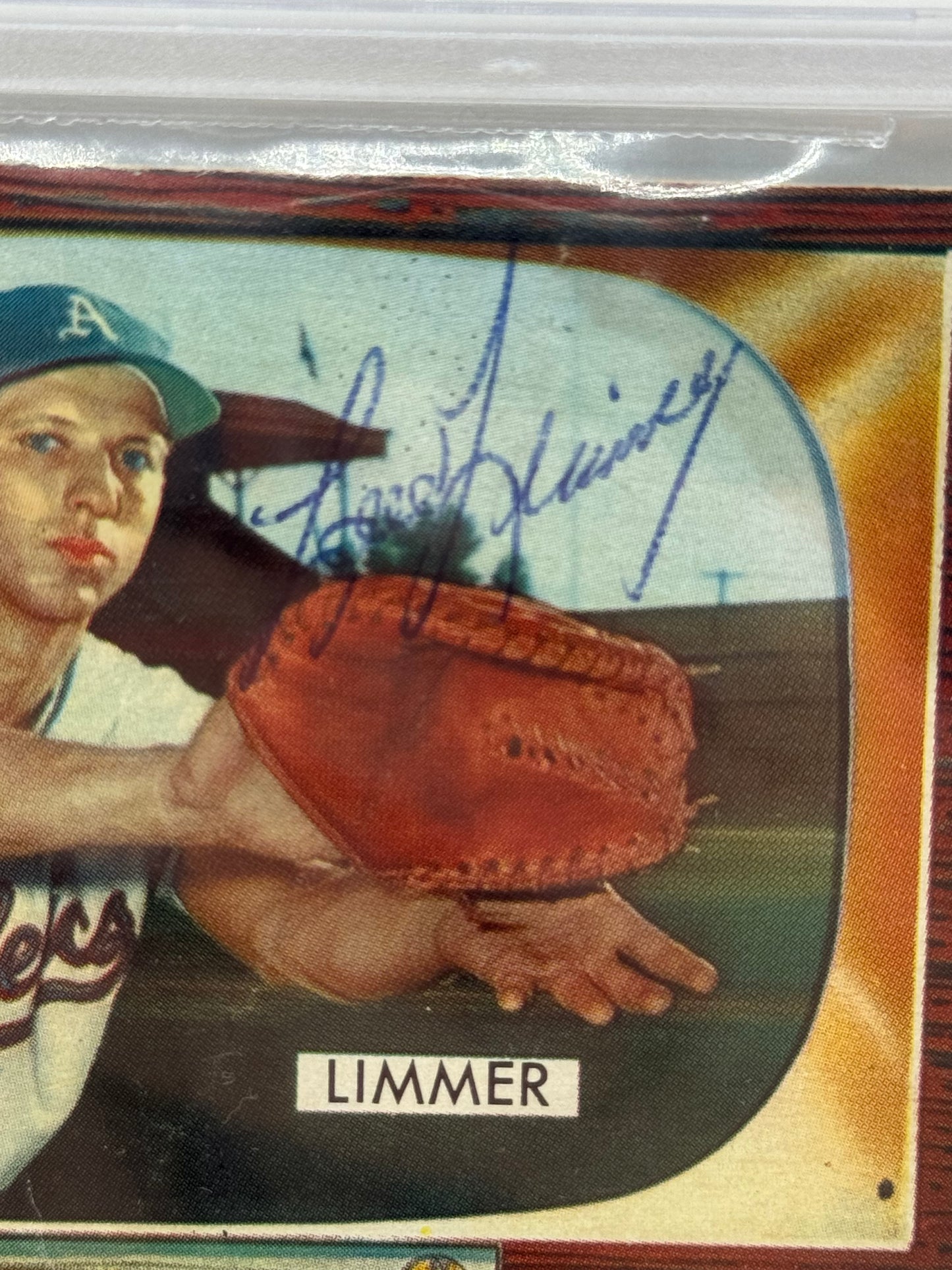 1955 Bowman Lou Limmer #80 Auto Beckett Authentic Deceased in 2007