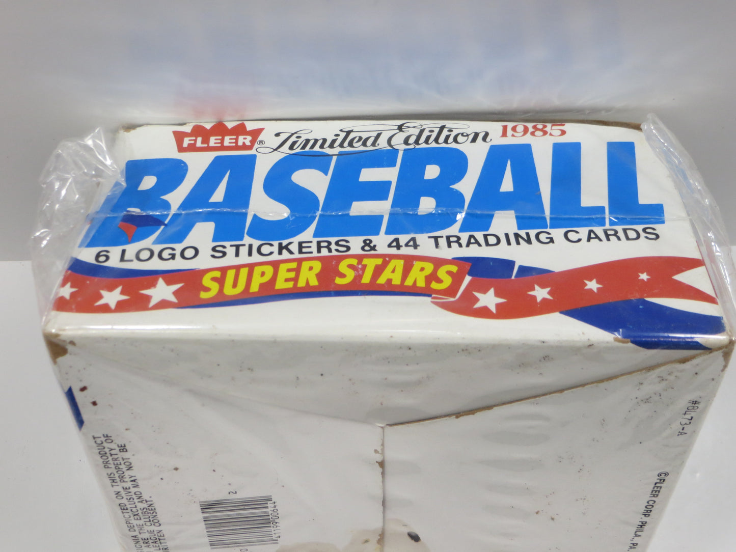 1985 FLEER BASEBALL SUPER STARS EMPTY BOX