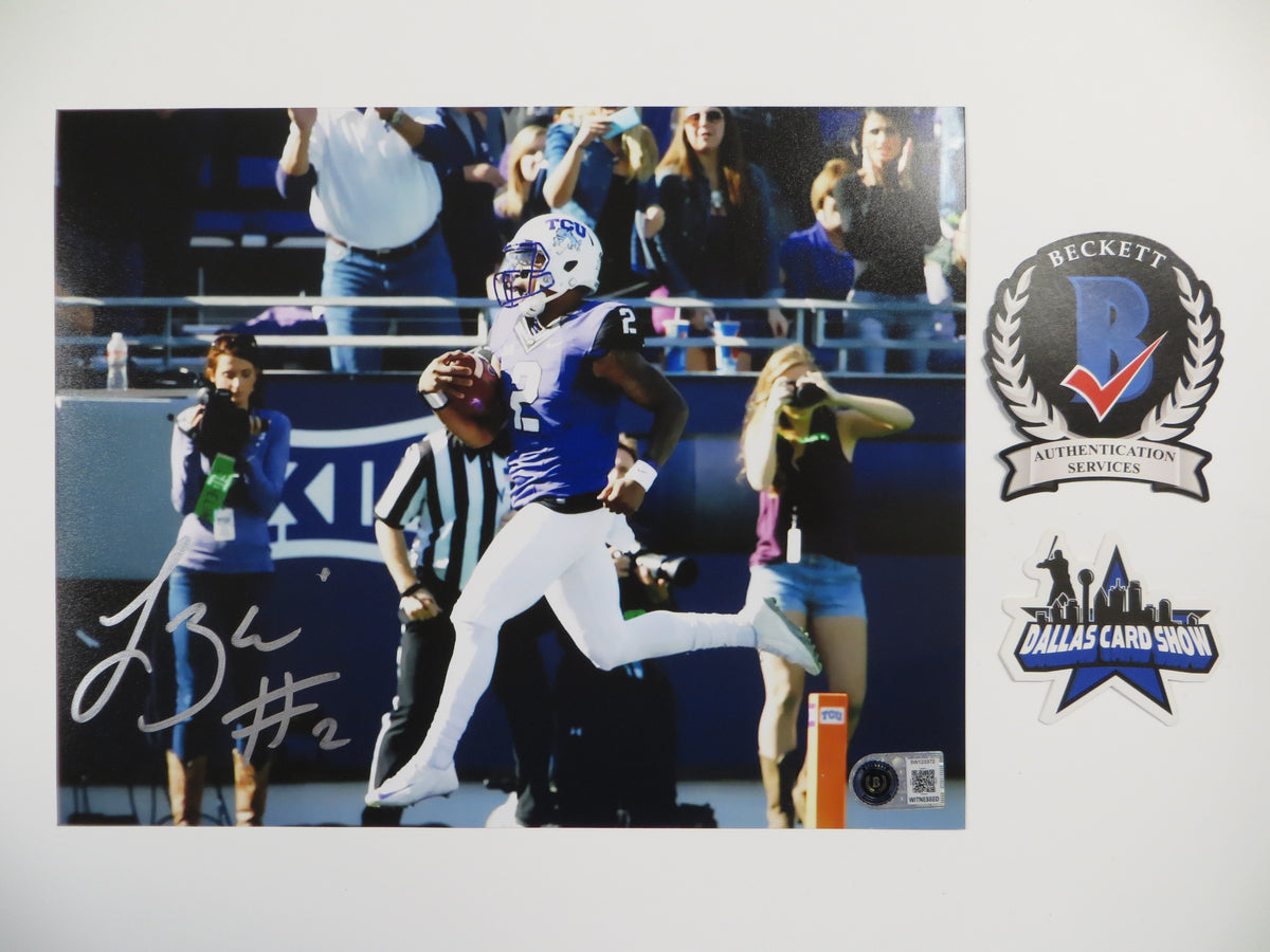 TREVONE BOYKIN TCU HORNED FROGS SIGNED 8x10 TD Run PHOTO BAS