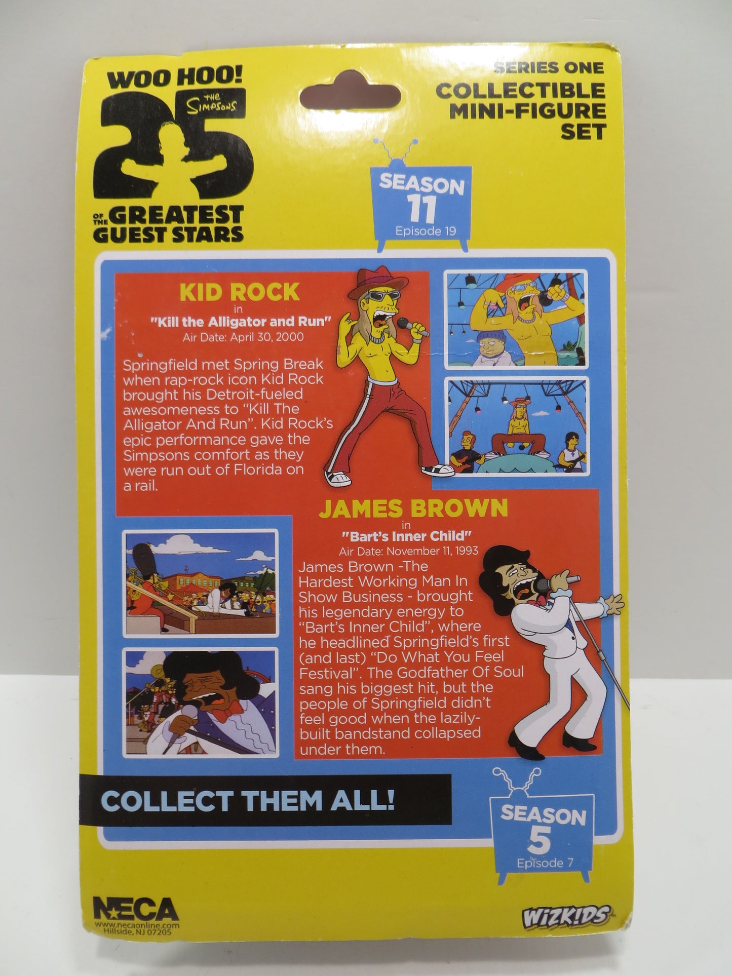 TONE RODRIGUEZ SIGNED SKETCHED Kid Rick & James Brown SIMPSONS FIGURINE