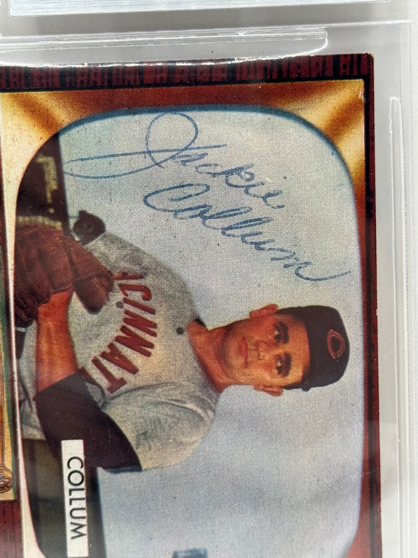 1955 Bowman Jackie Collum #189 Auto Beckett Authentic Deceased in 2009